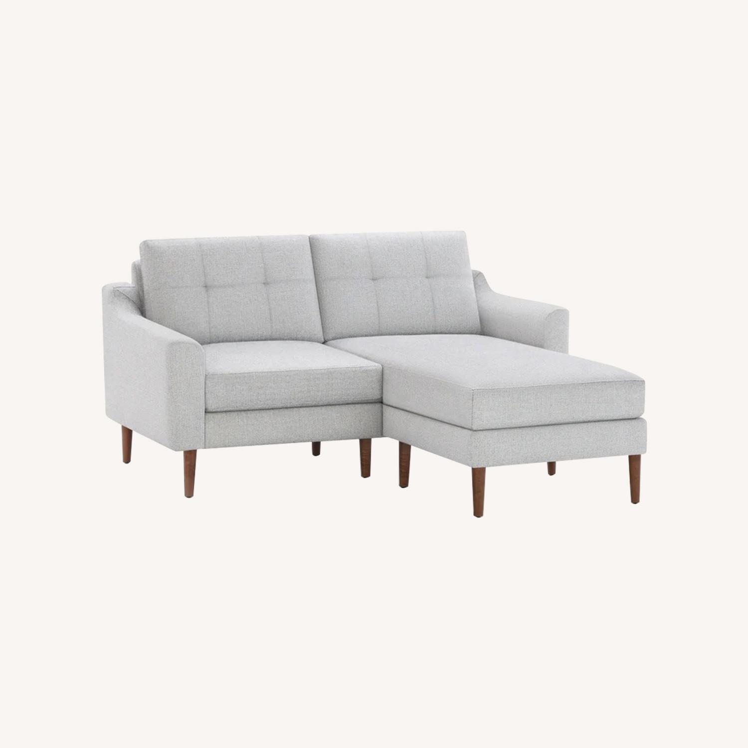 Burrow Crushed Gravel Nomad Loveseat with Chaise - image-0