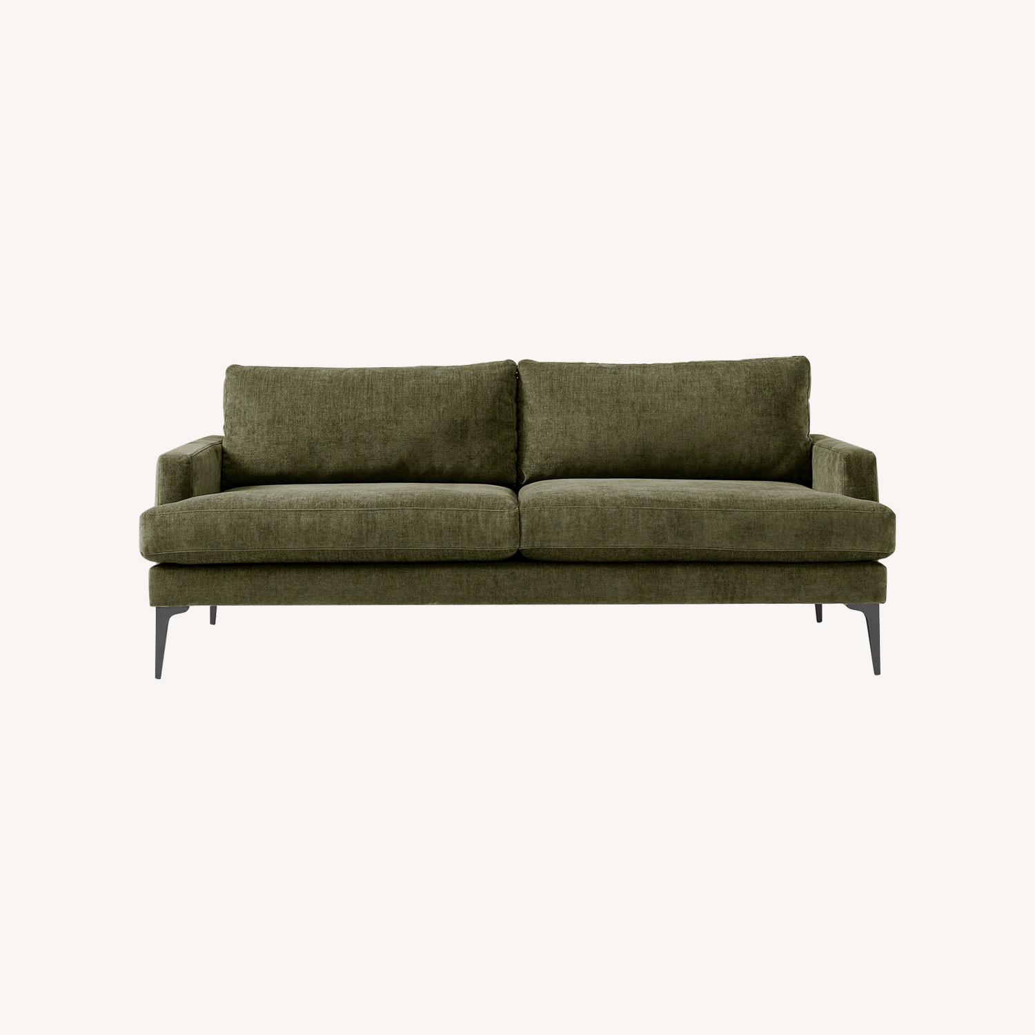 West Elm Green Andes Sofa - image-0