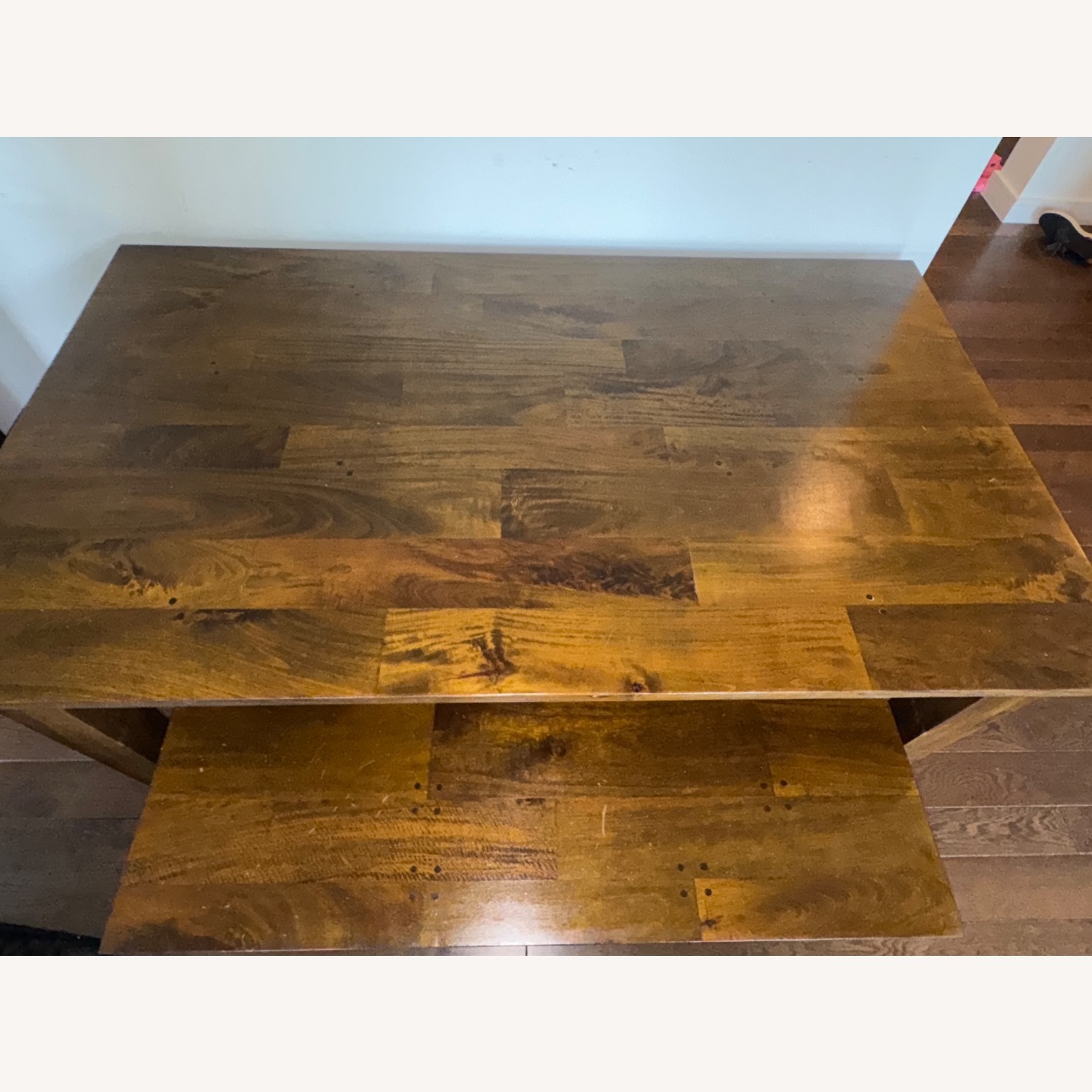 Crate & Barrel Dining Table and Two Benches - image-3