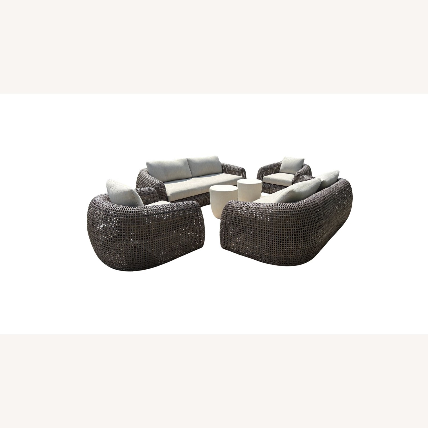 Restoration Hardware Gemini Outdoor Seating Set 6 Pieces - image-13