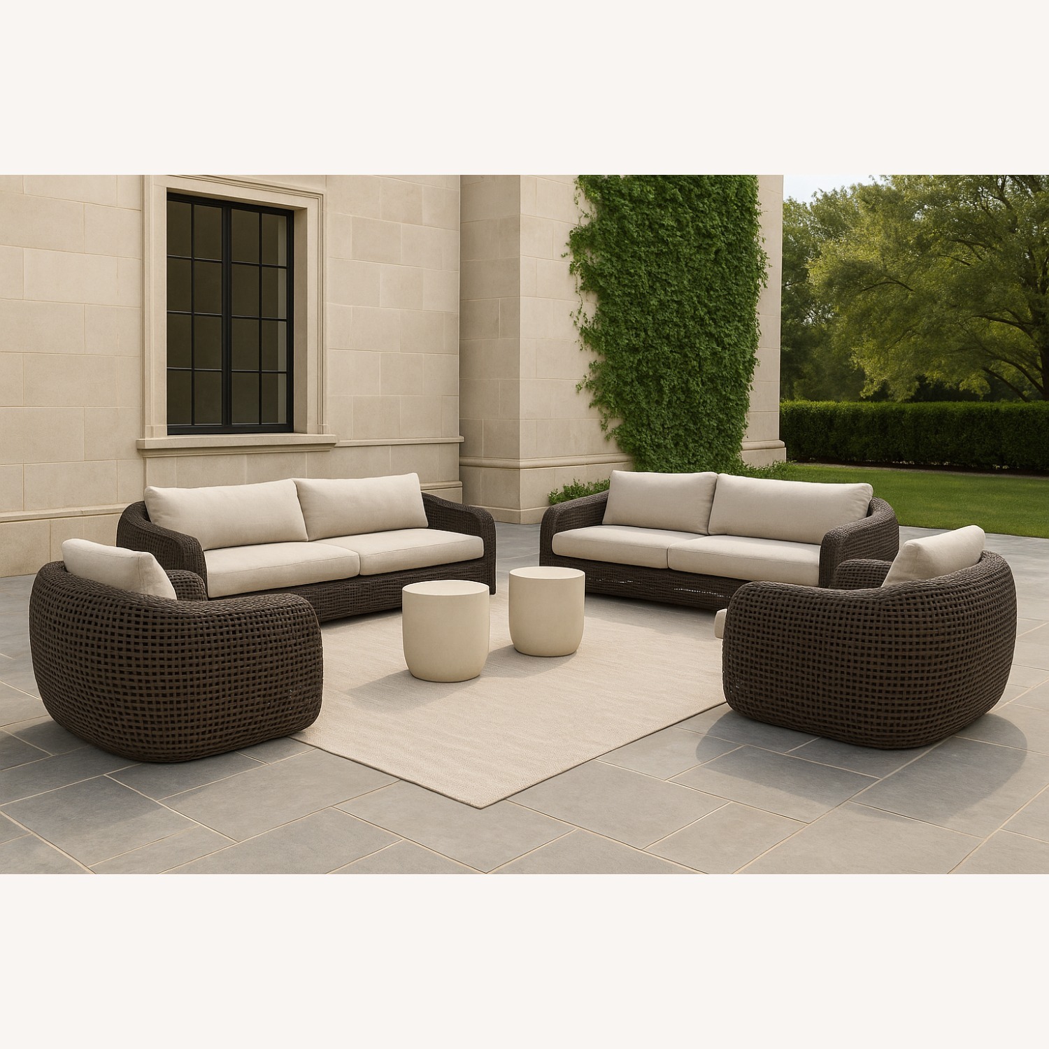 Restoration Hardware Gemini Outdoor Seating Set 6 Pieces - image-27