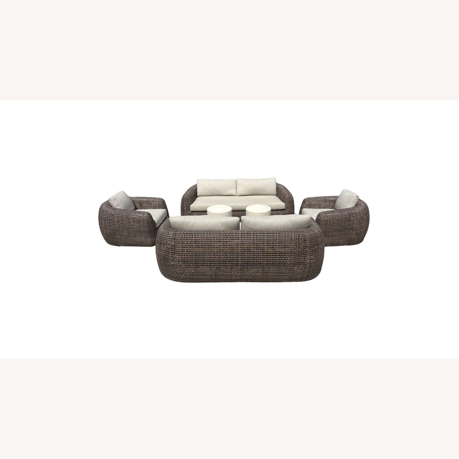 Restoration Hardware Gemini Outdoor Seating Set 6 Pieces - image-16