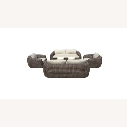 Used Restoration Hardware Gemini Outdoor Seating Set 6 Pieces for sale on AptDeco