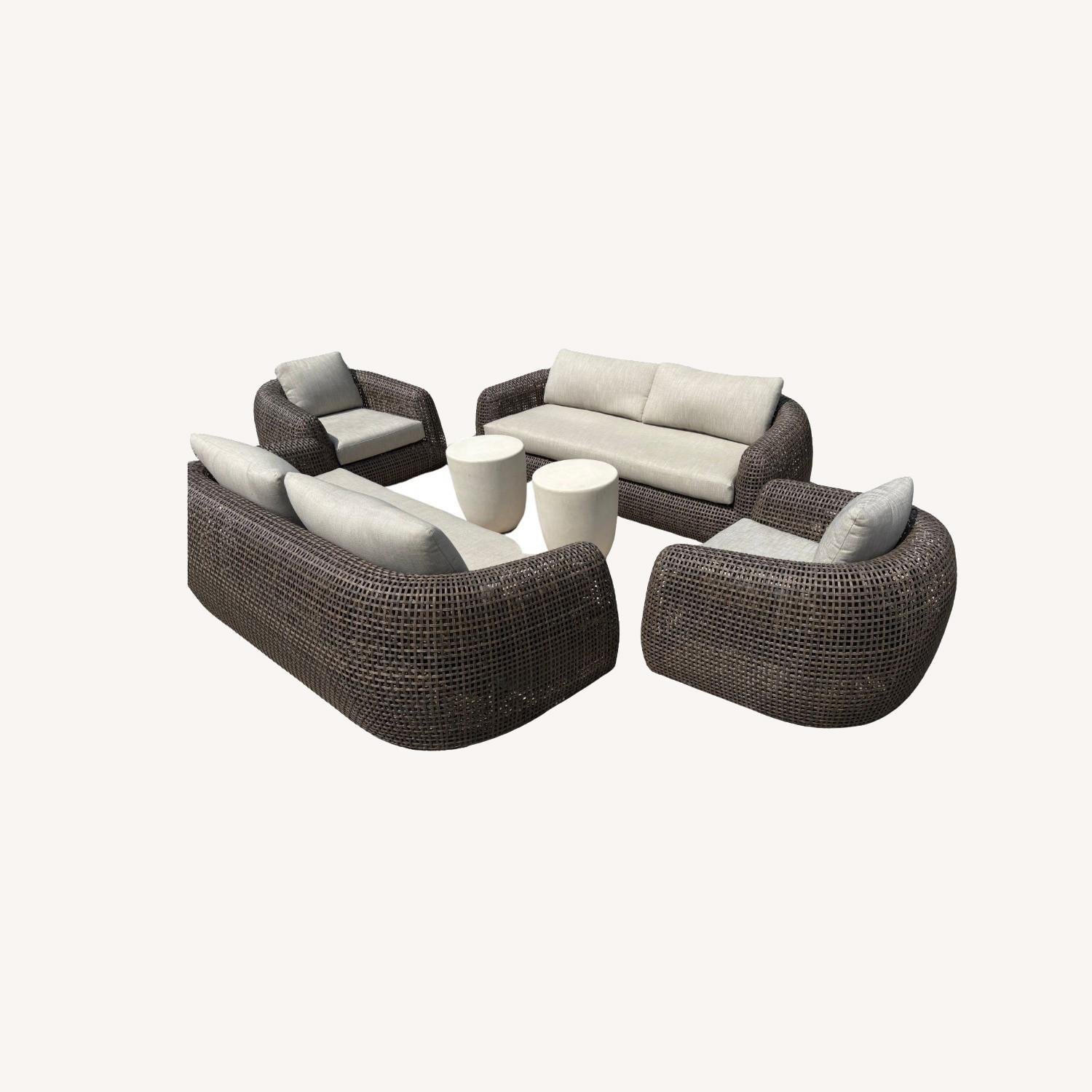 Restoration Hardware Gemini Outdoor Seating Set 6 Pieces - image-0