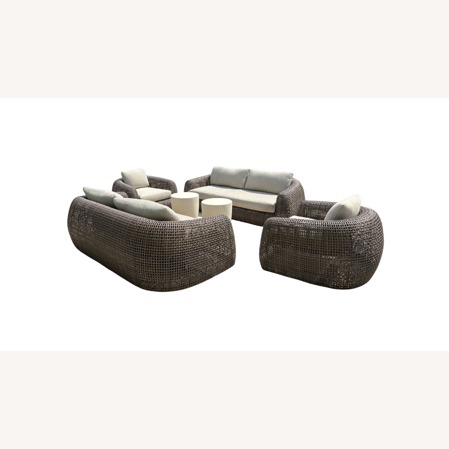 Restoration Hardware Gemini Outdoor Seating Set 6 Pieces - image-14