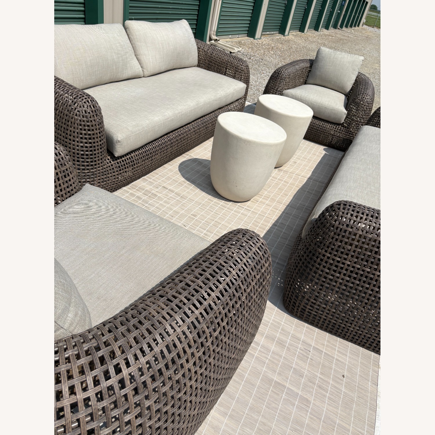 Restoration Hardware Gemini Outdoor Seating Set 6 Pieces - image-22
