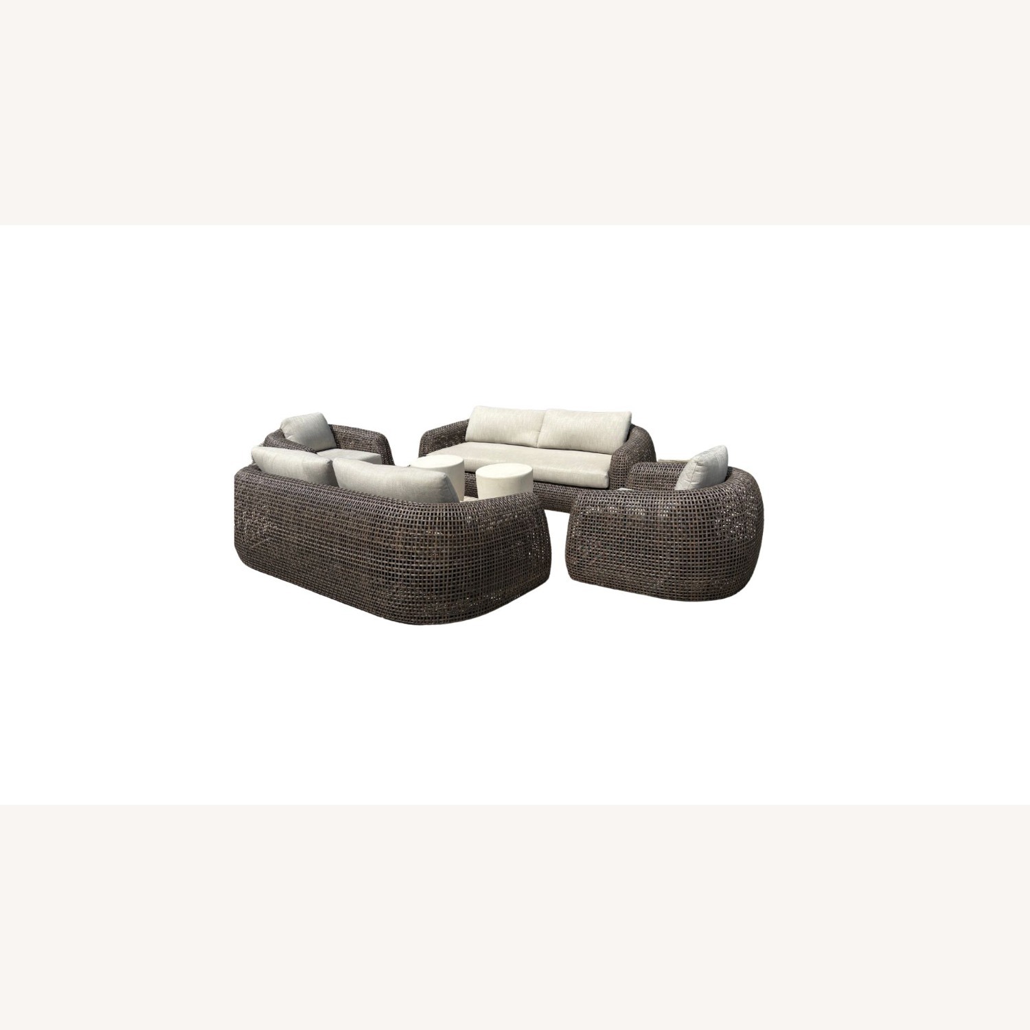 Restoration Hardware Gemini Outdoor Seating Set 6 Pieces - image-10