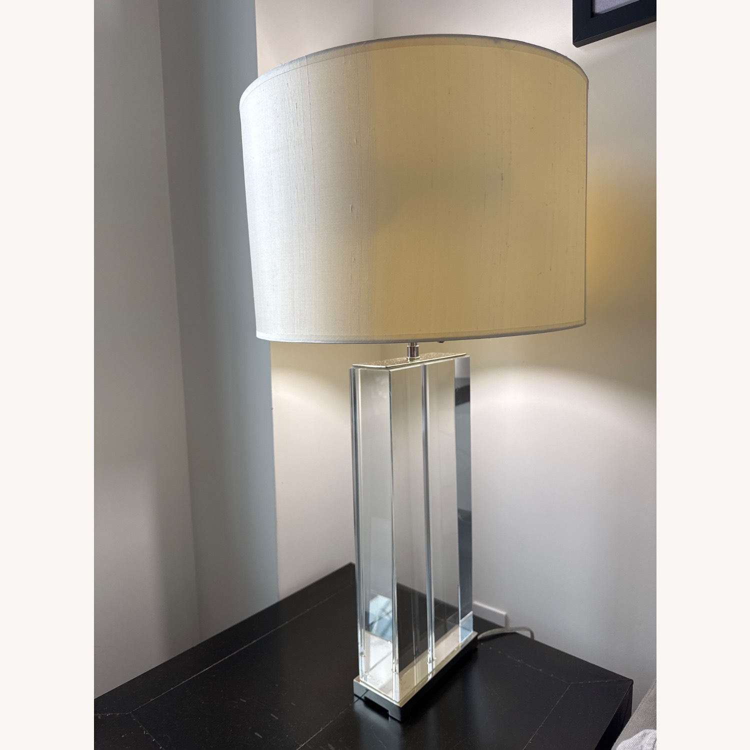 Williams Sonoma Crystal Block Table Lights - image-1