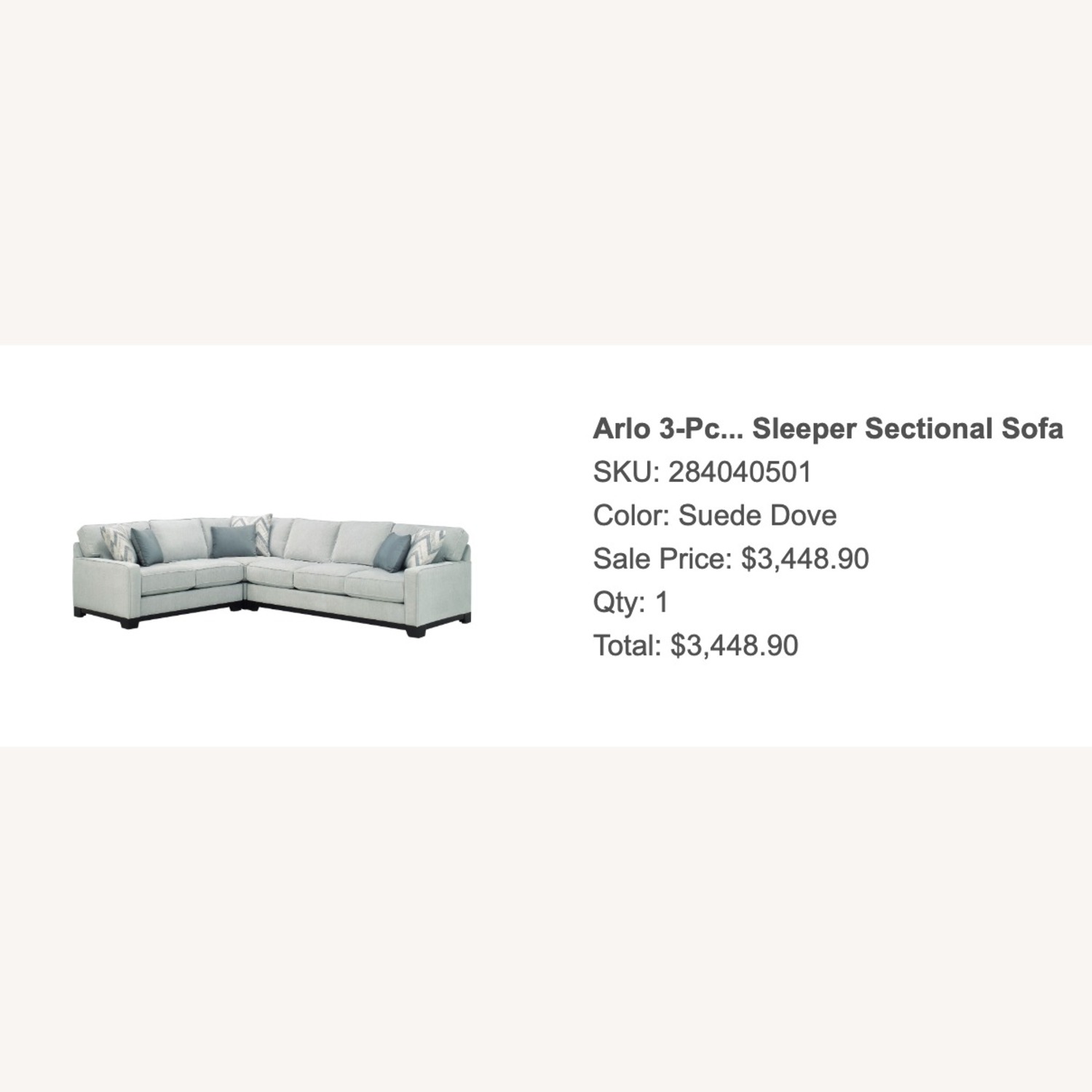 Raymour & Flanigan Arlo 3‑Piece Sleeper Sectional - image-5