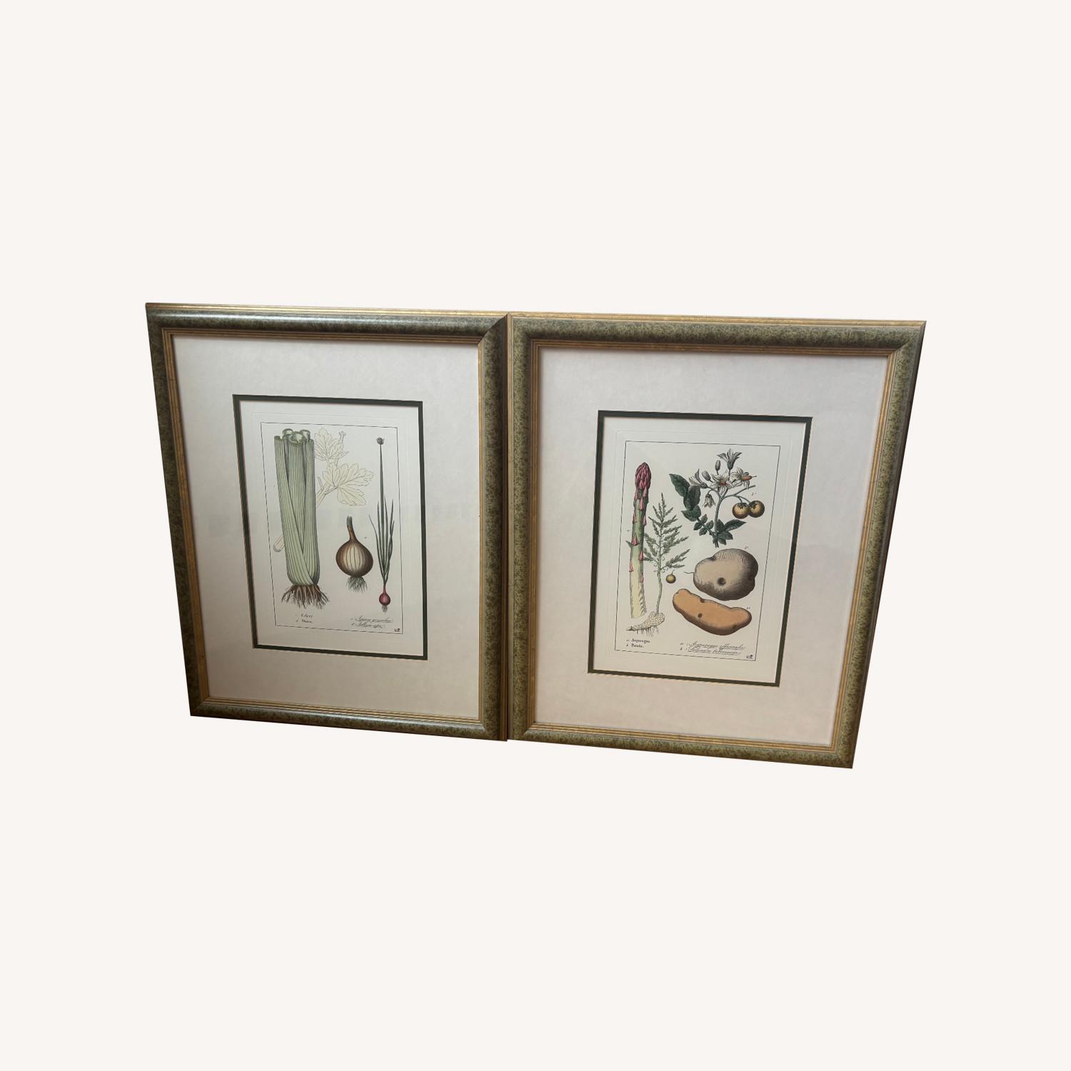 Two Food-Themed Prints in Custom Frames - image-0
