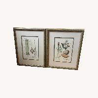 Two Food-Themed Prints in Custom Frames