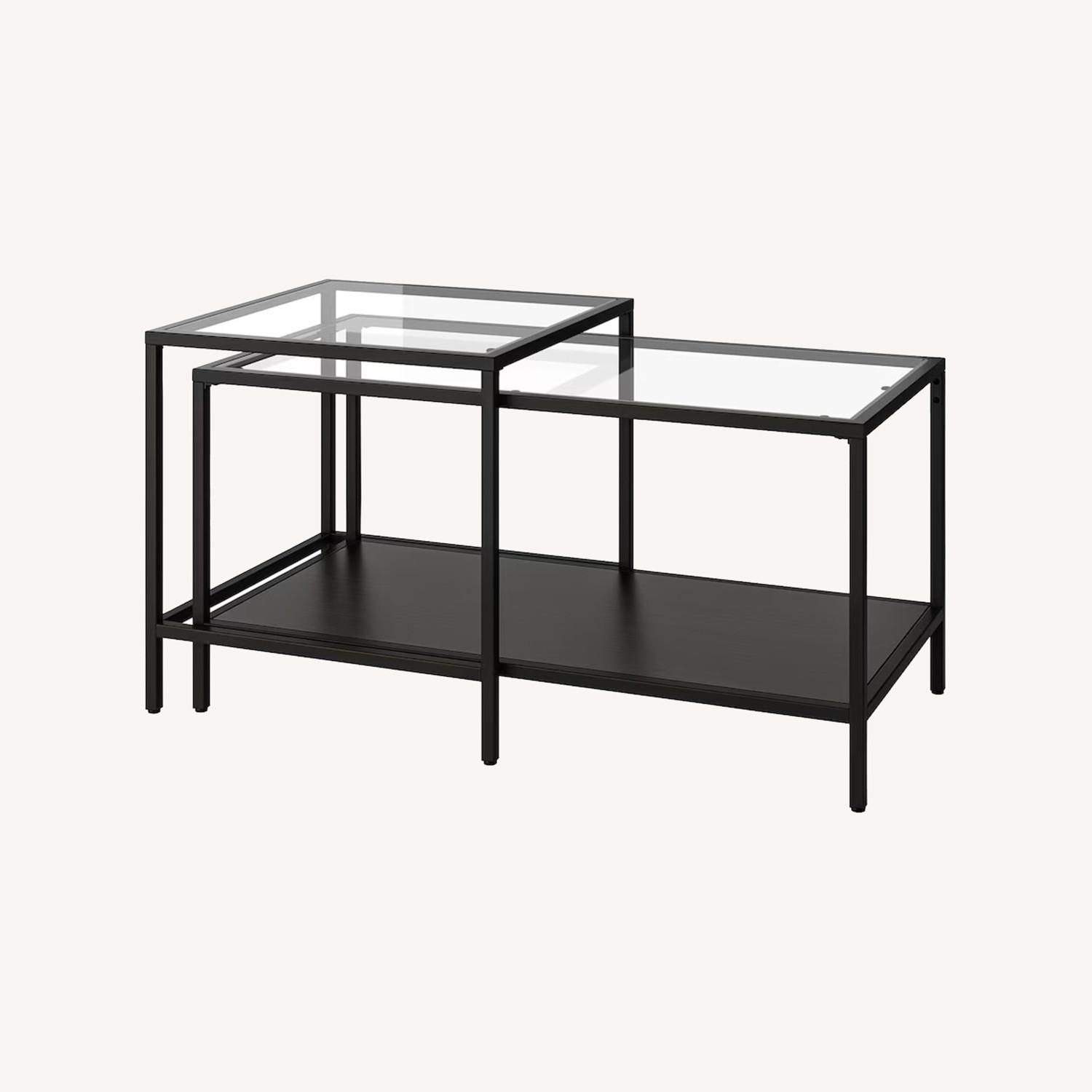 IKEA Vittsjo Nesting Coffee Table - image-0