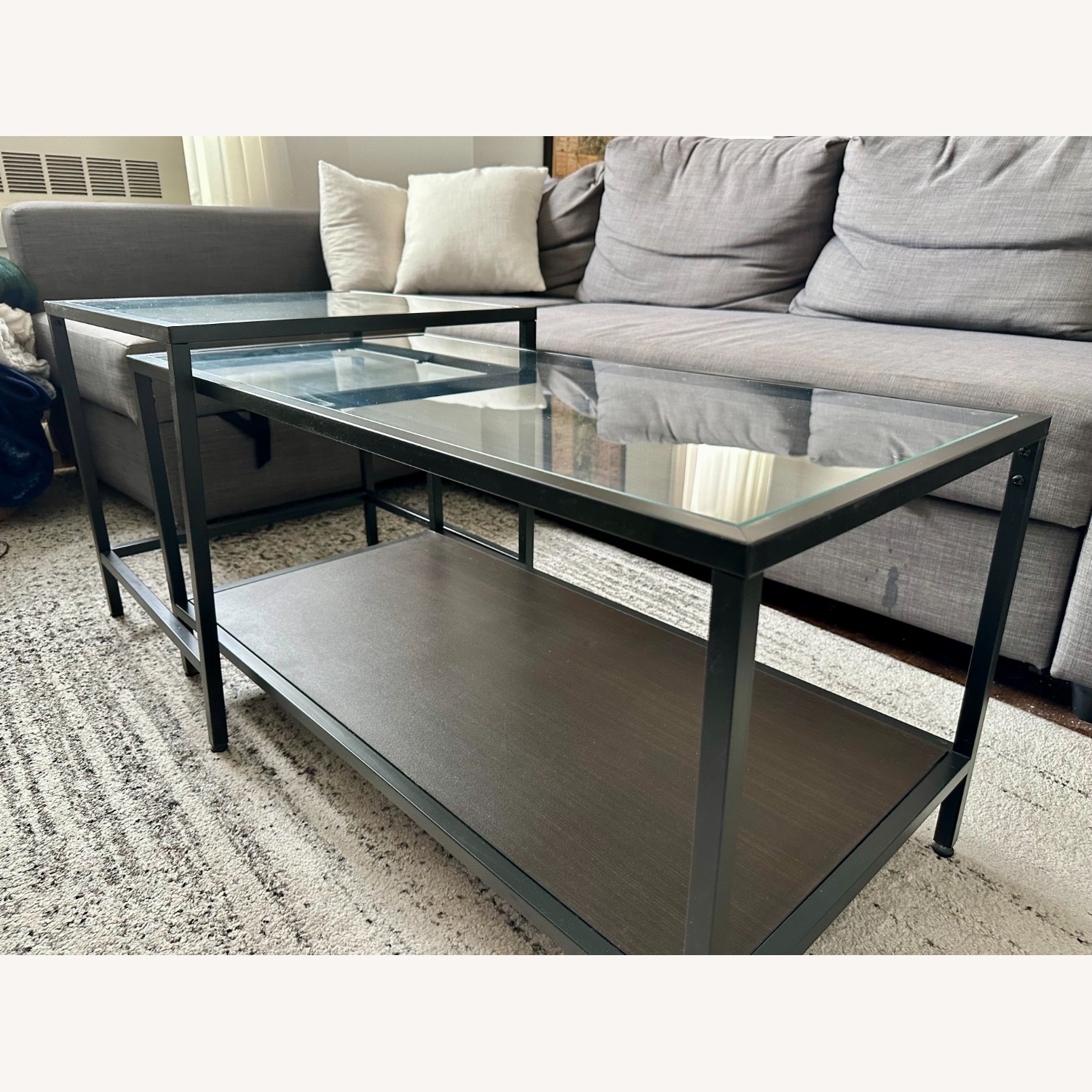 IKEA Vittsjo Nesting Coffee Table - image-3