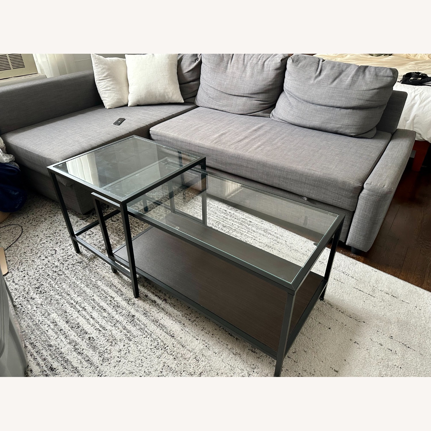 IKEA Vittsjo Nesting Coffee Table - image-1