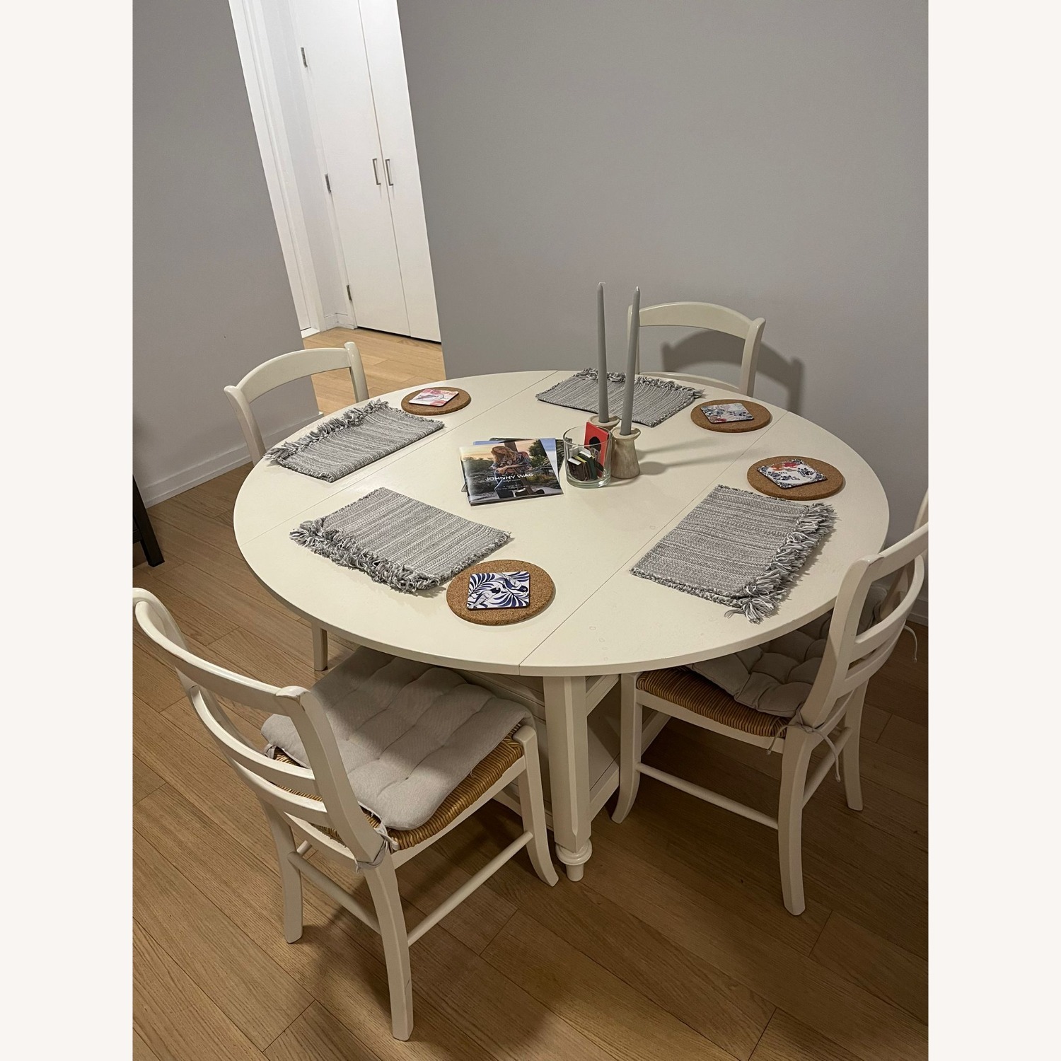 Pottery Barn Shayne Dining Table Set - image-2