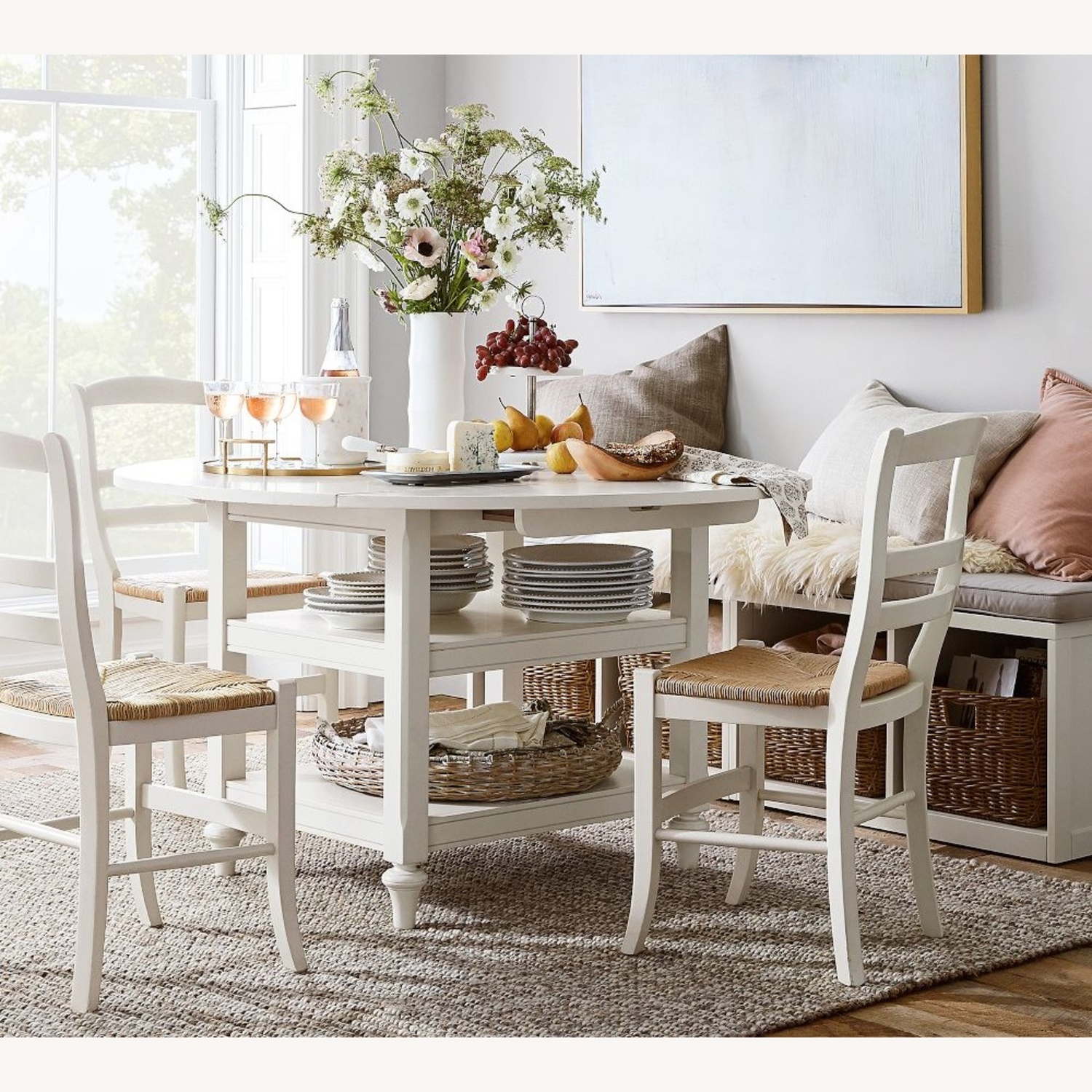 Pottery Barn Shayne Dining Table Set - image-6