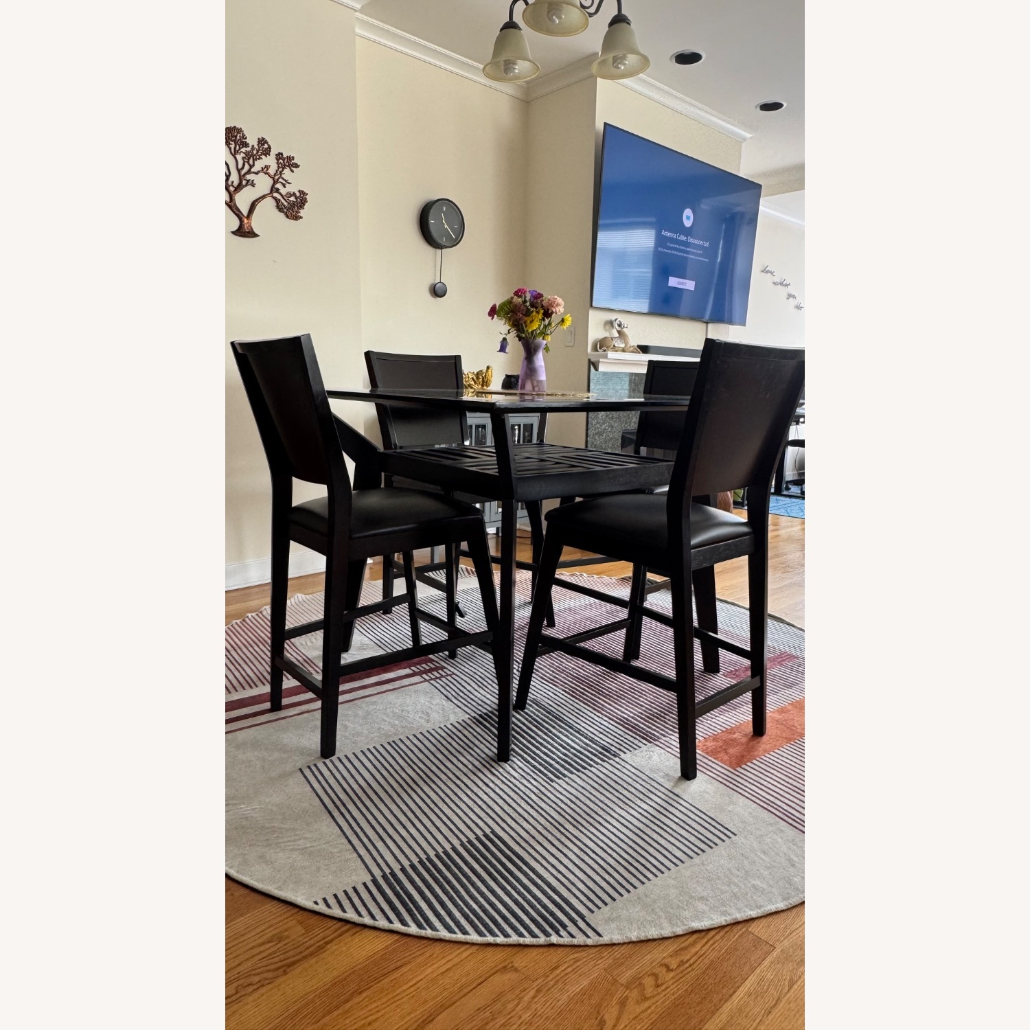 Value City Counter-Height Dining Table with 4 Chairs - image-1