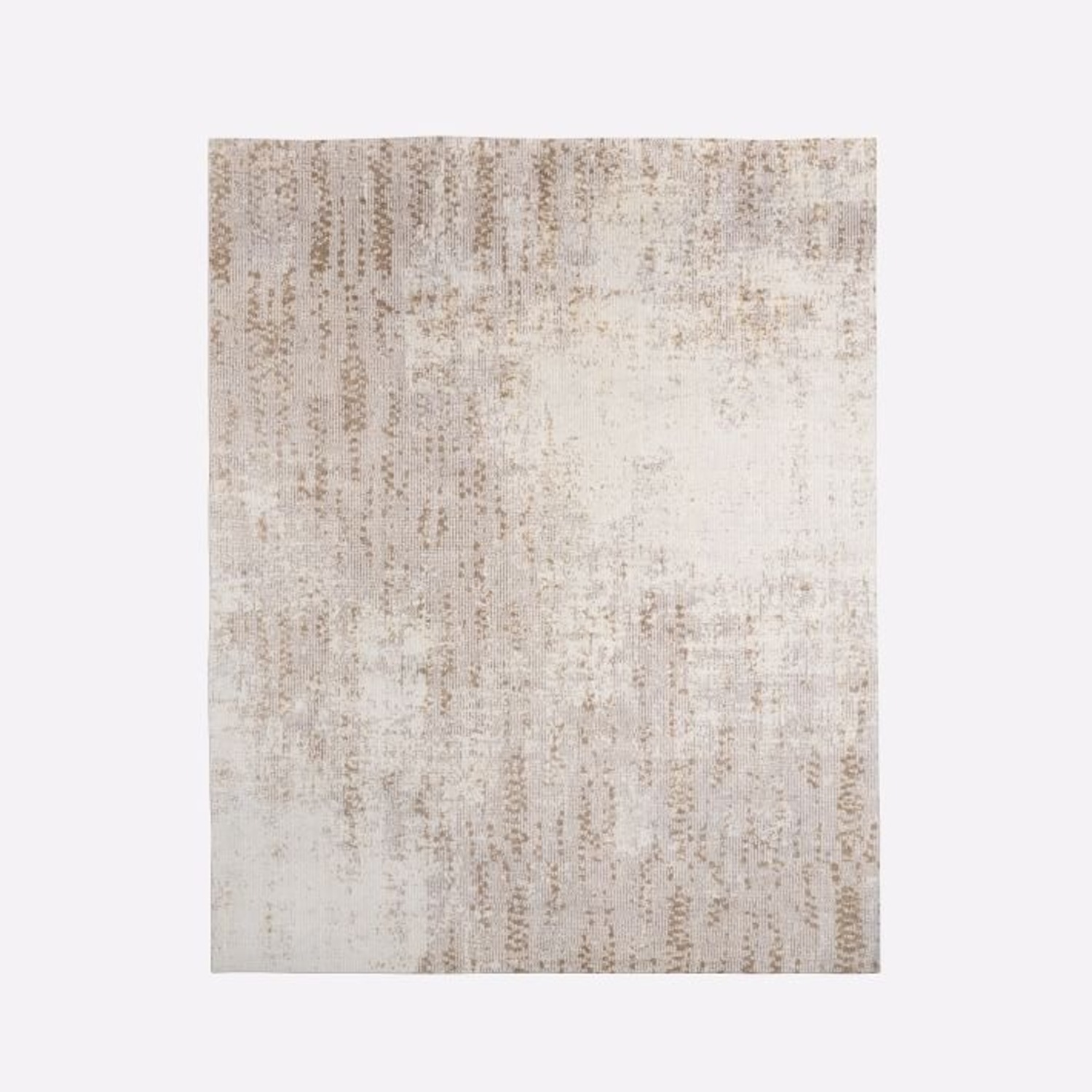 West Elm Distressed Foliage Rug, 8x10, Pearl Gray - image-2