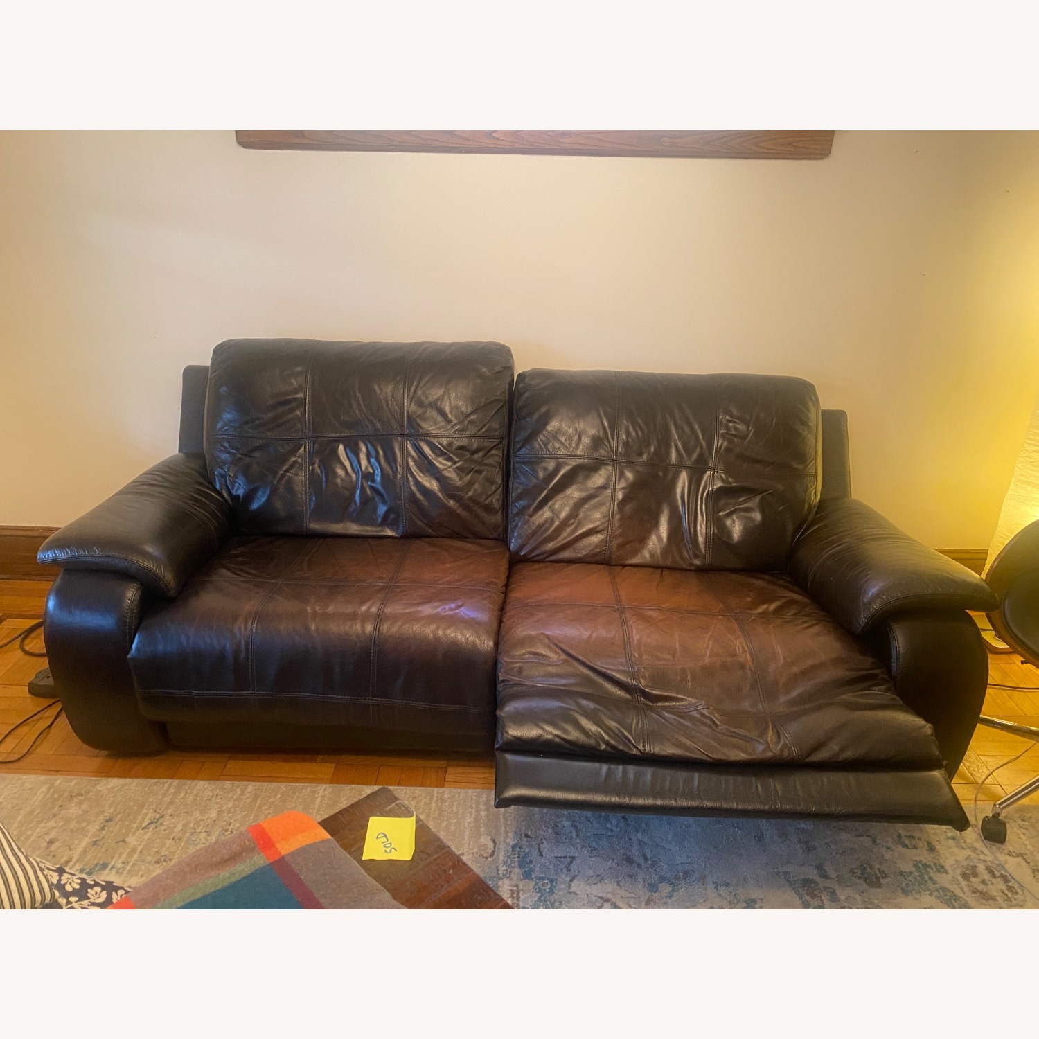 Reclining Leather Couch - image-3