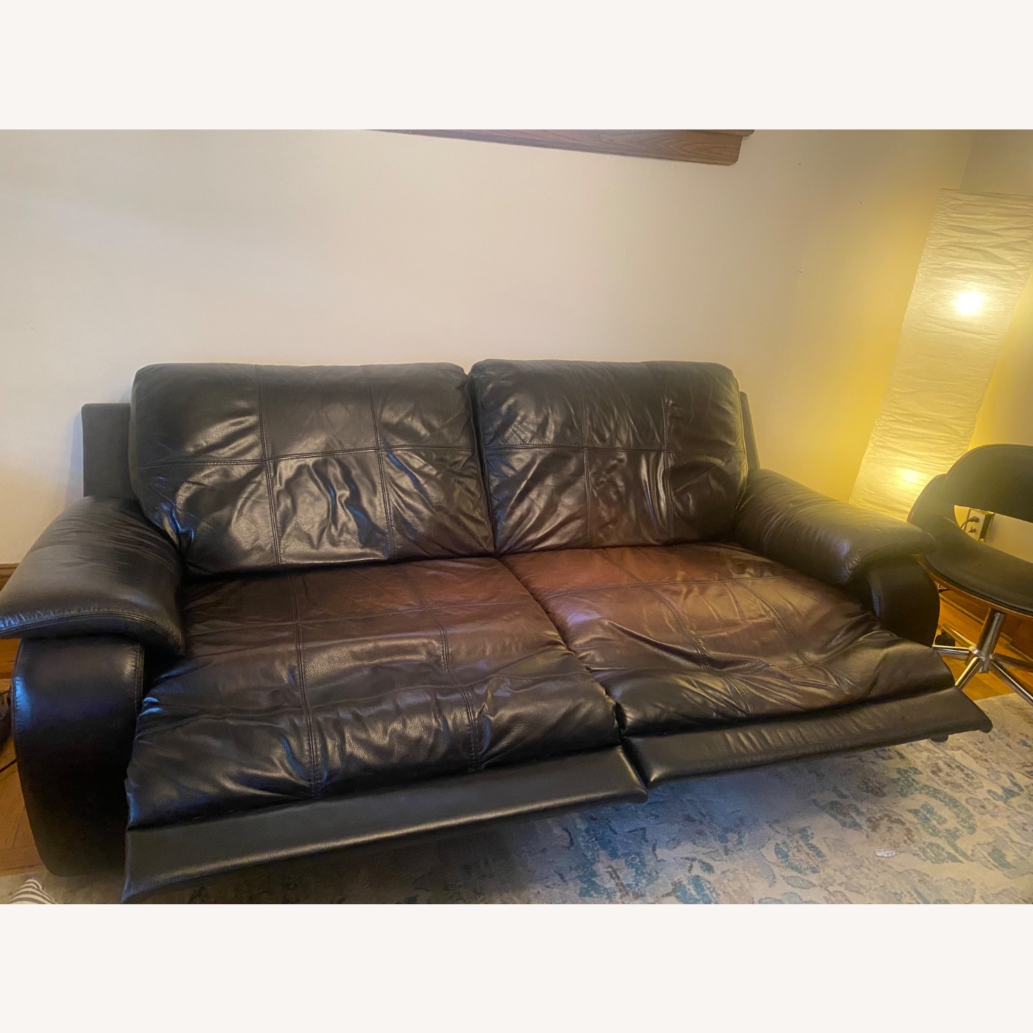 Reclining Leather Couch - image-2