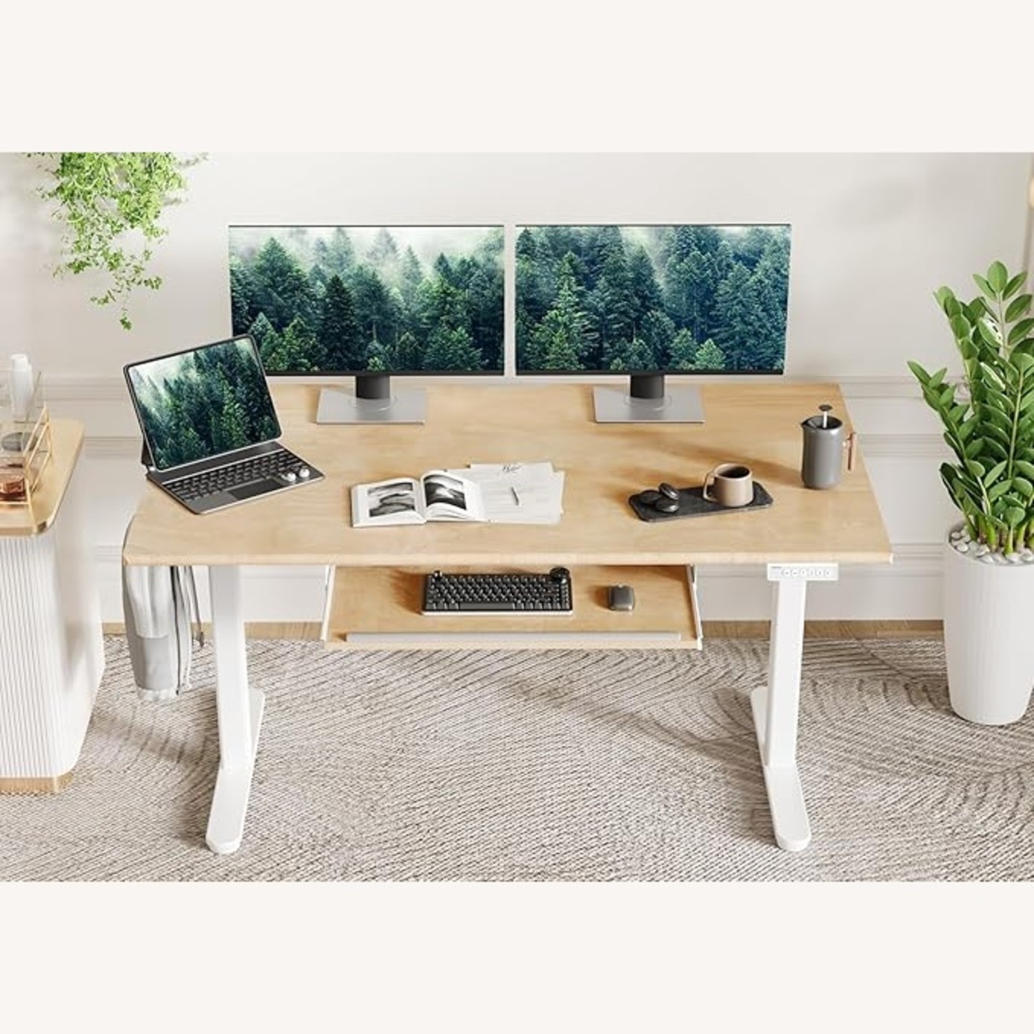 Amazon Electric Standing Desk Adjustable 55" x 24" - image-4