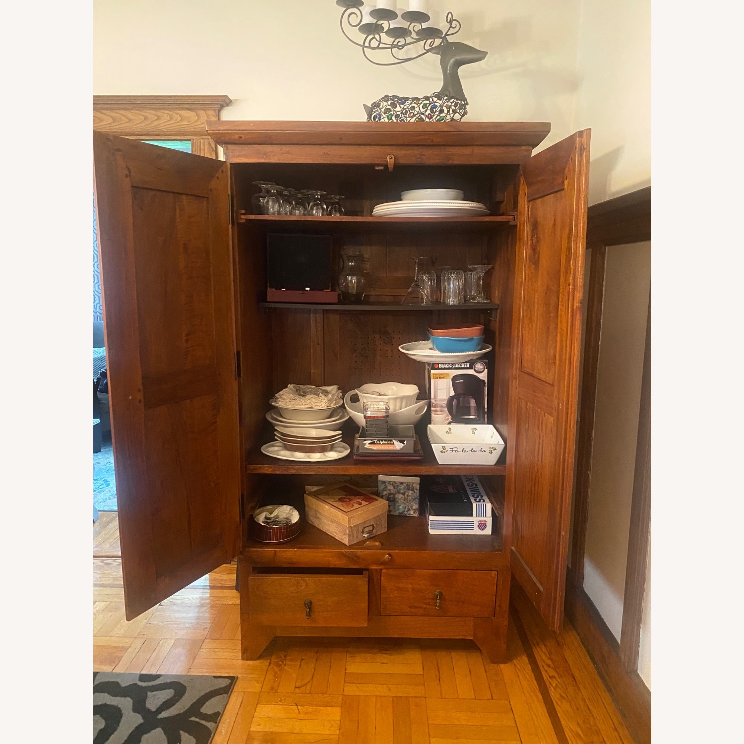 Solid Wood Armoire - image-3