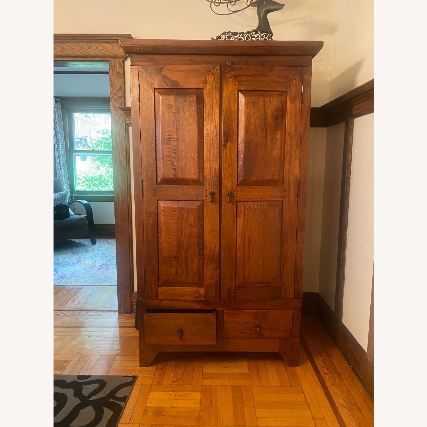 Solid Wood Armoire - image-1