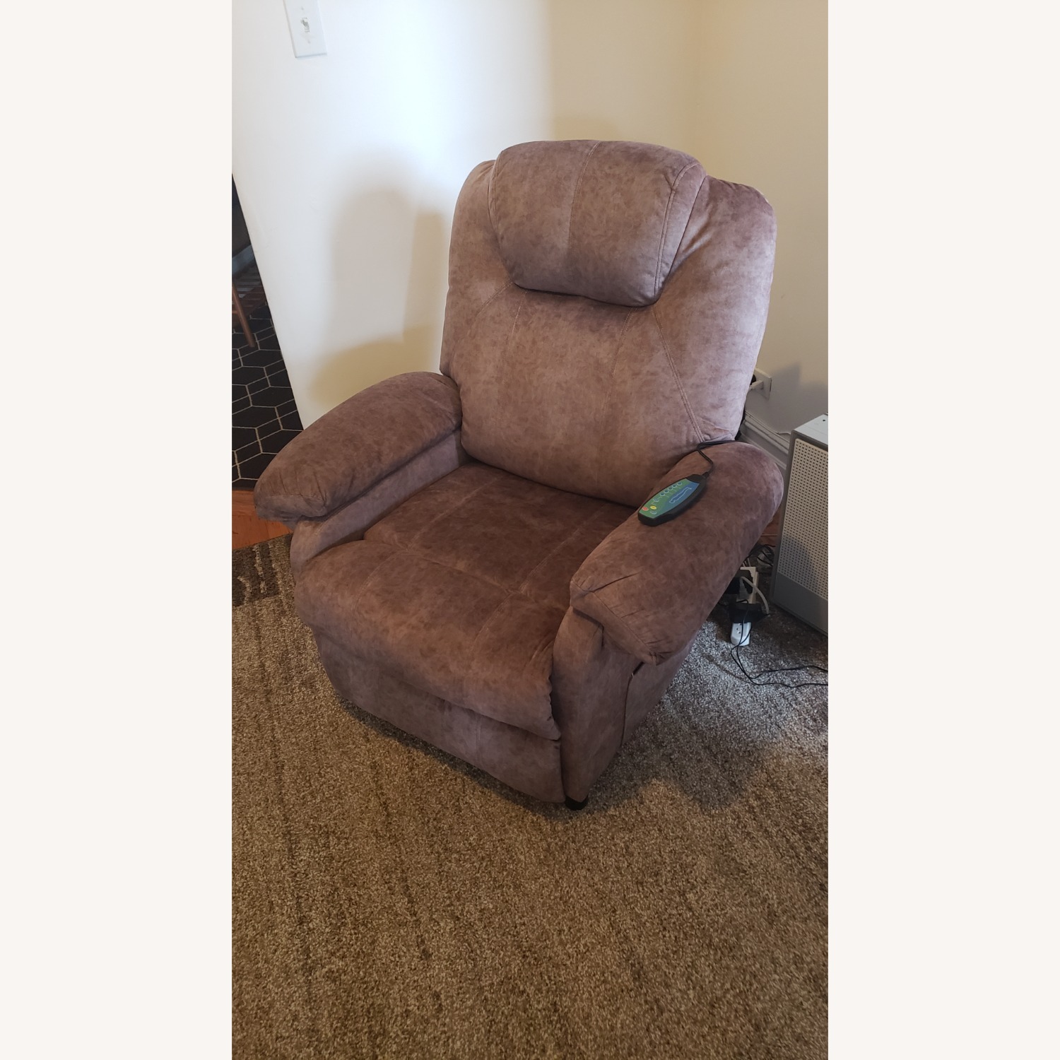 Heated Massage Reclining Sofa Chair With Vibration - image-1