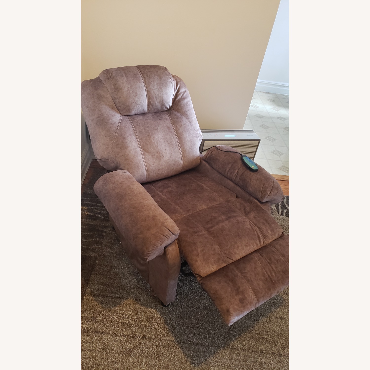Heated Massage Reclining Sofa Chair With Vibration - image-2