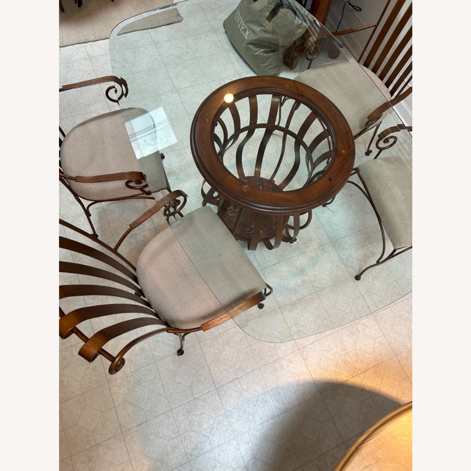 Havertys Metal Glass Dining Set - image-4