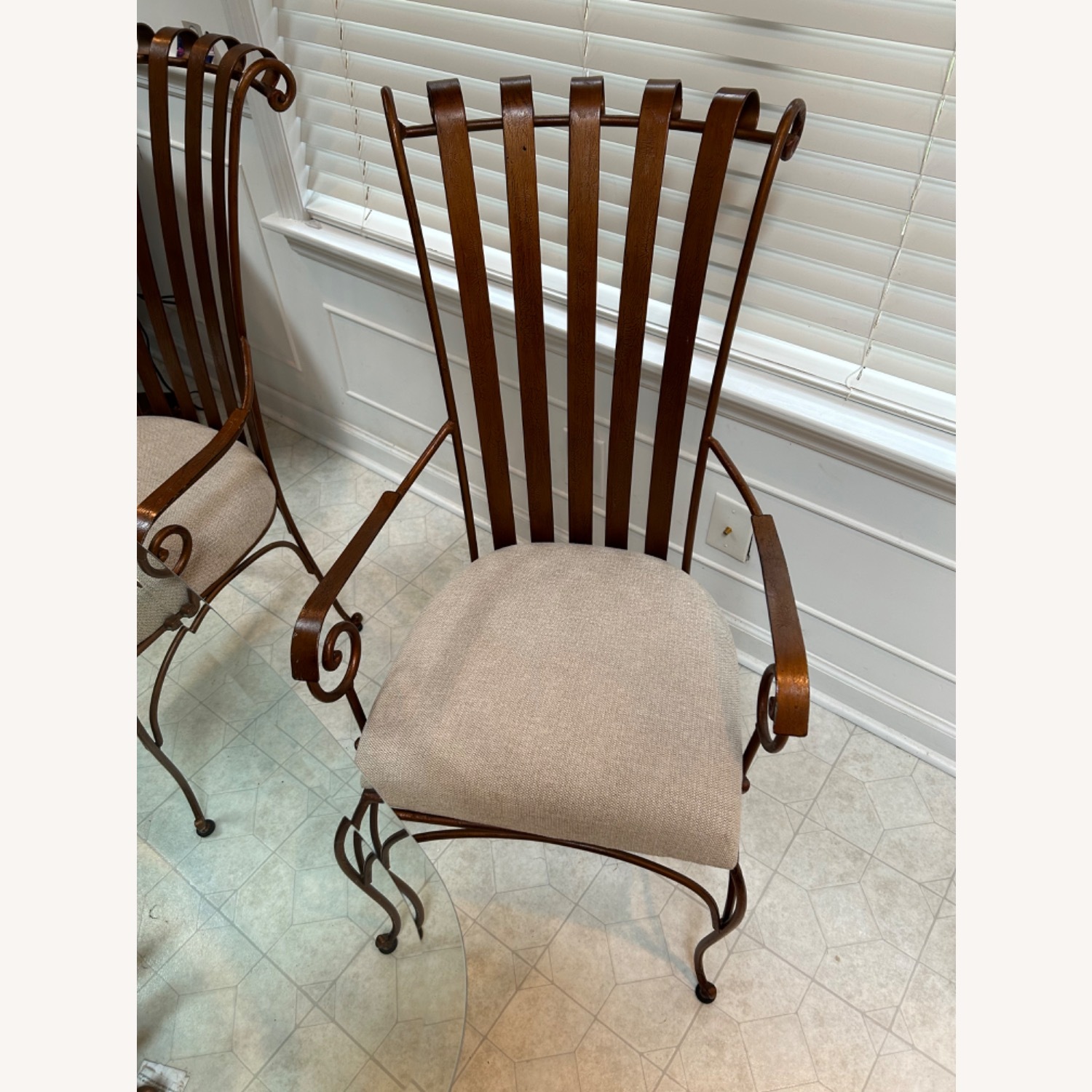 Havertys Metal Glass Dining Set - image-3