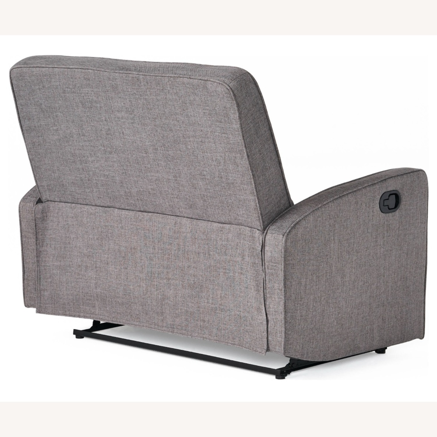 Bed Bath & Beyond Buttoned Gray Fabric Reclining Loveseat - image-9