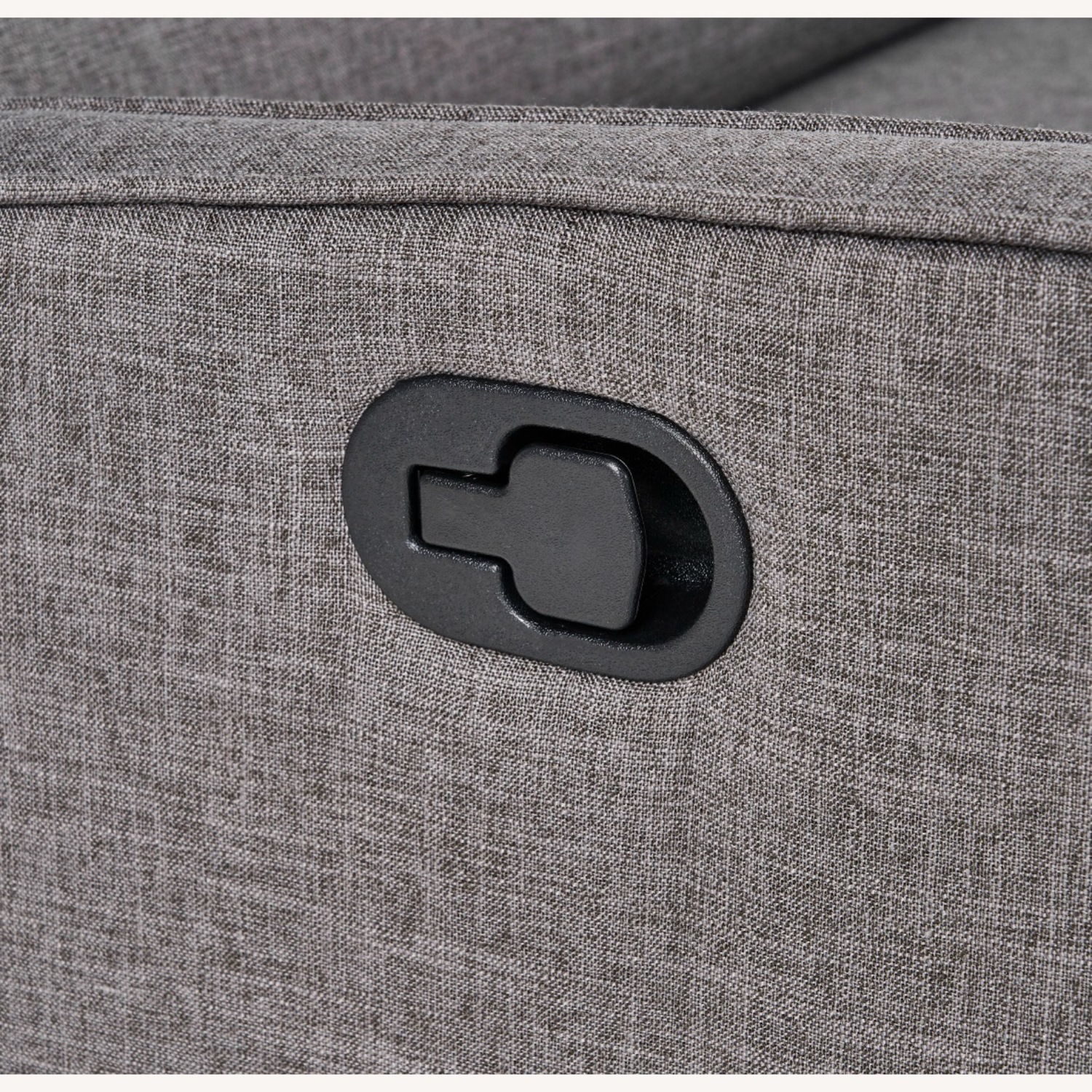 Bed Bath & Beyond Buttoned Gray Fabric Reclining Loveseat - image-10