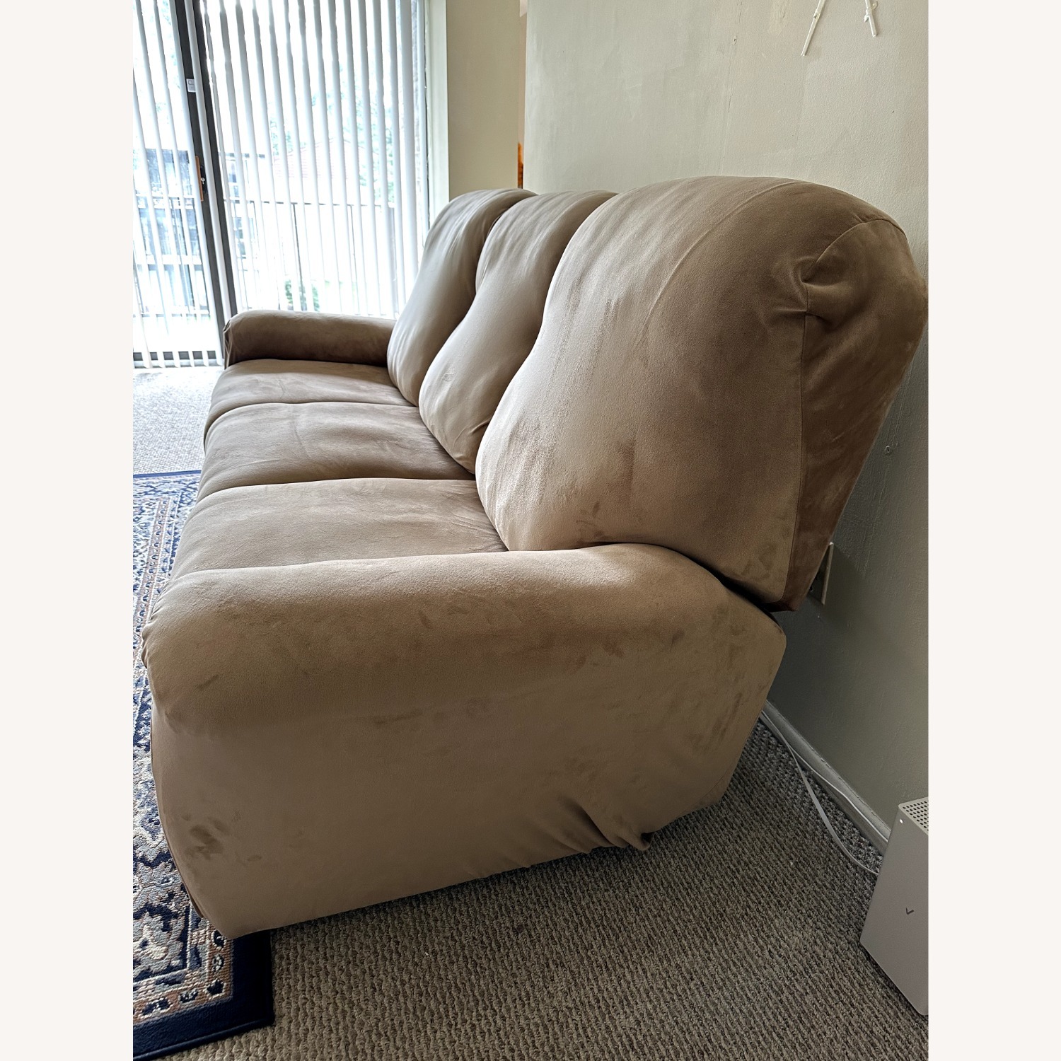 Amazon Lexicon Ryan Power Double Reclining Sofa Grey - image-1