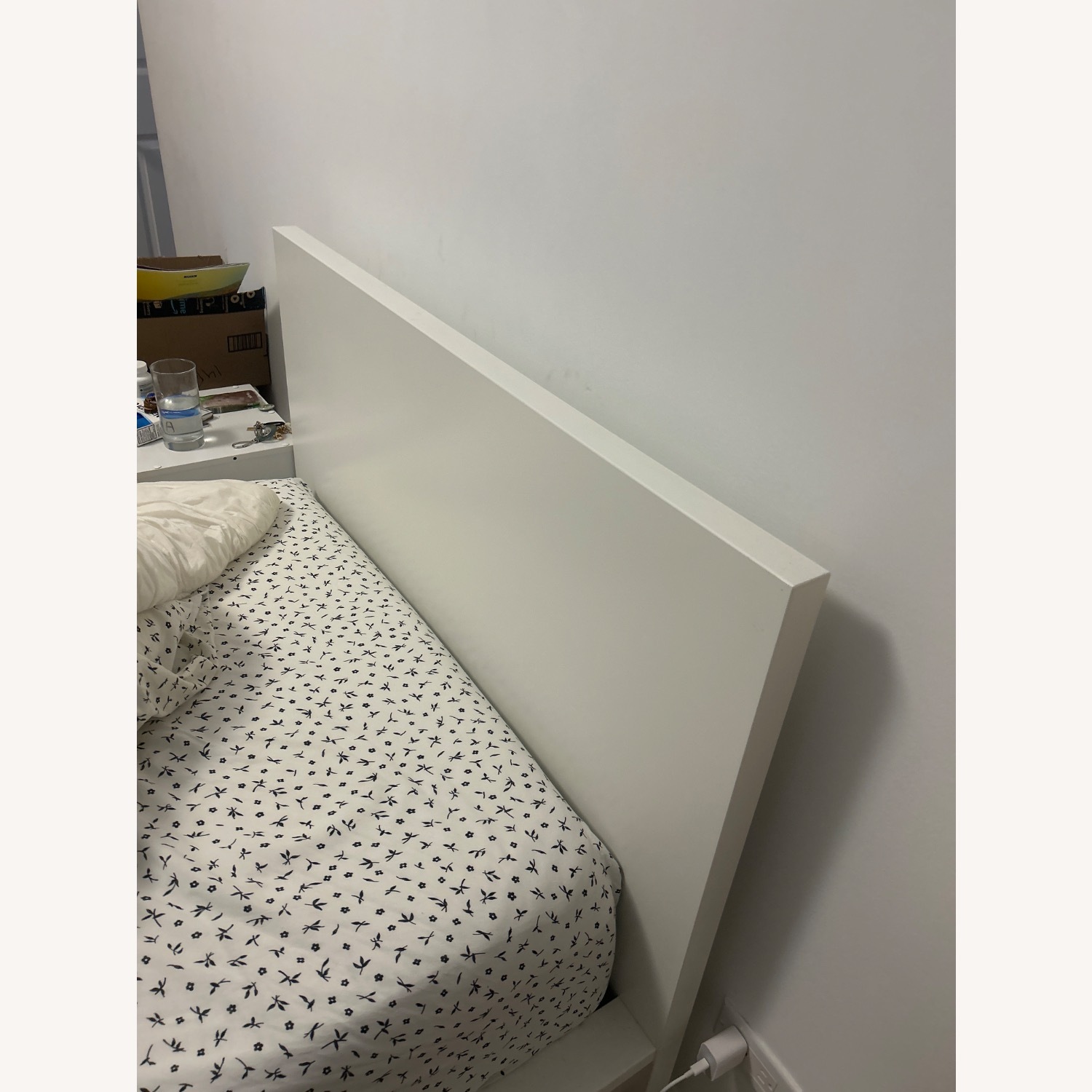 IKEA MALM Twin Bed Frame W Drawers & 2 Side Tables - image-3