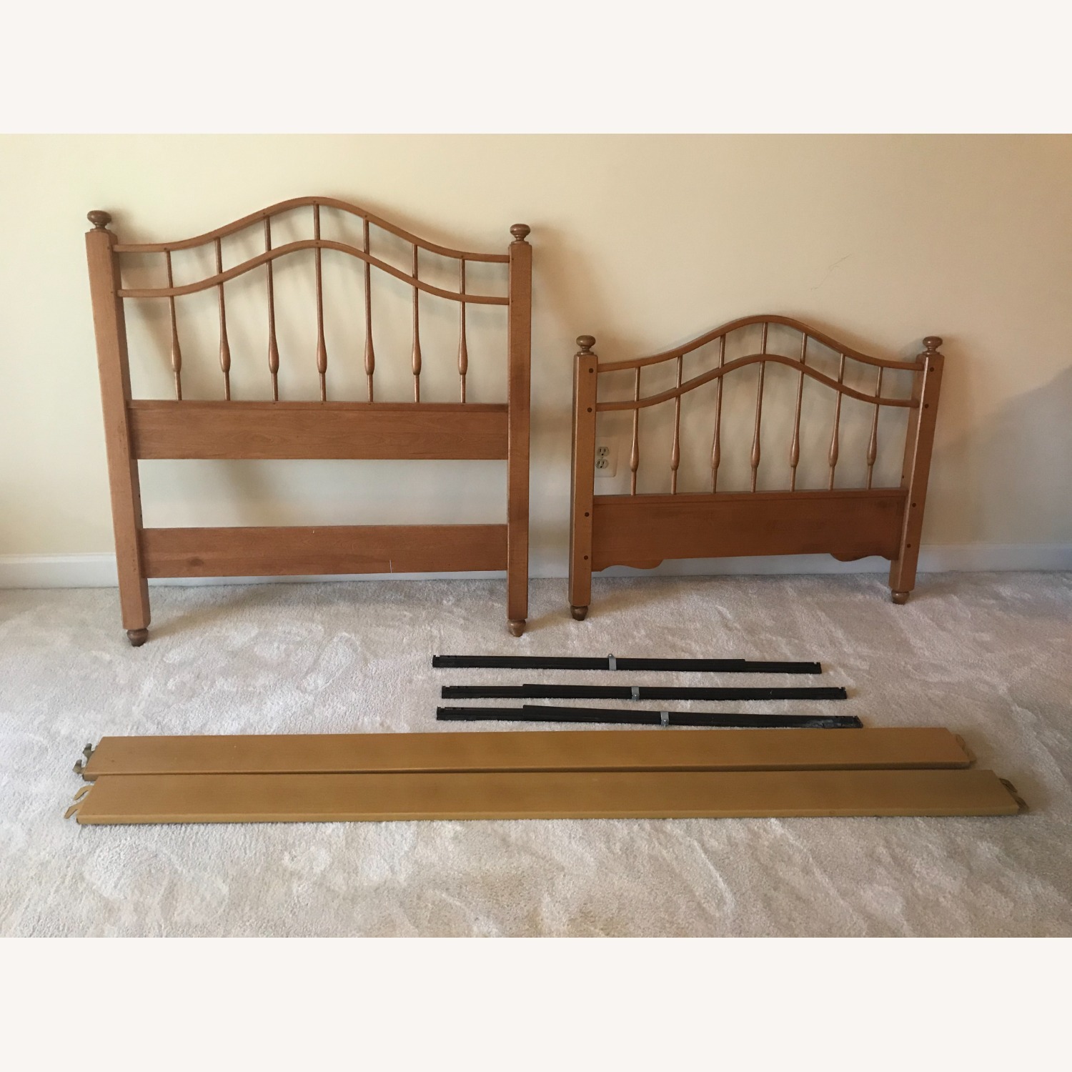 Solid Wood Twin Bed Frame - image-1