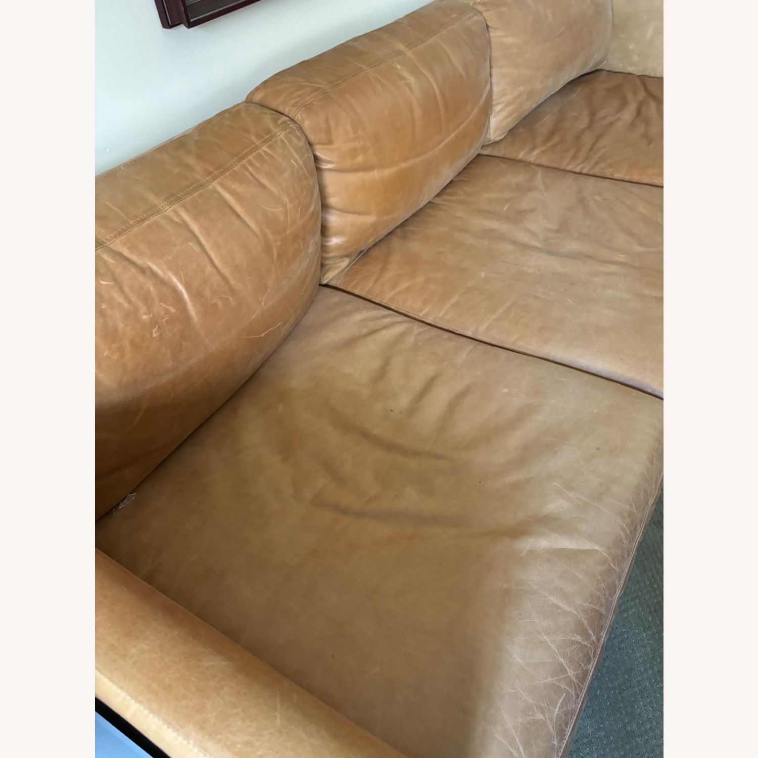 West Elm Brooklyn Leather Sofa - image-2