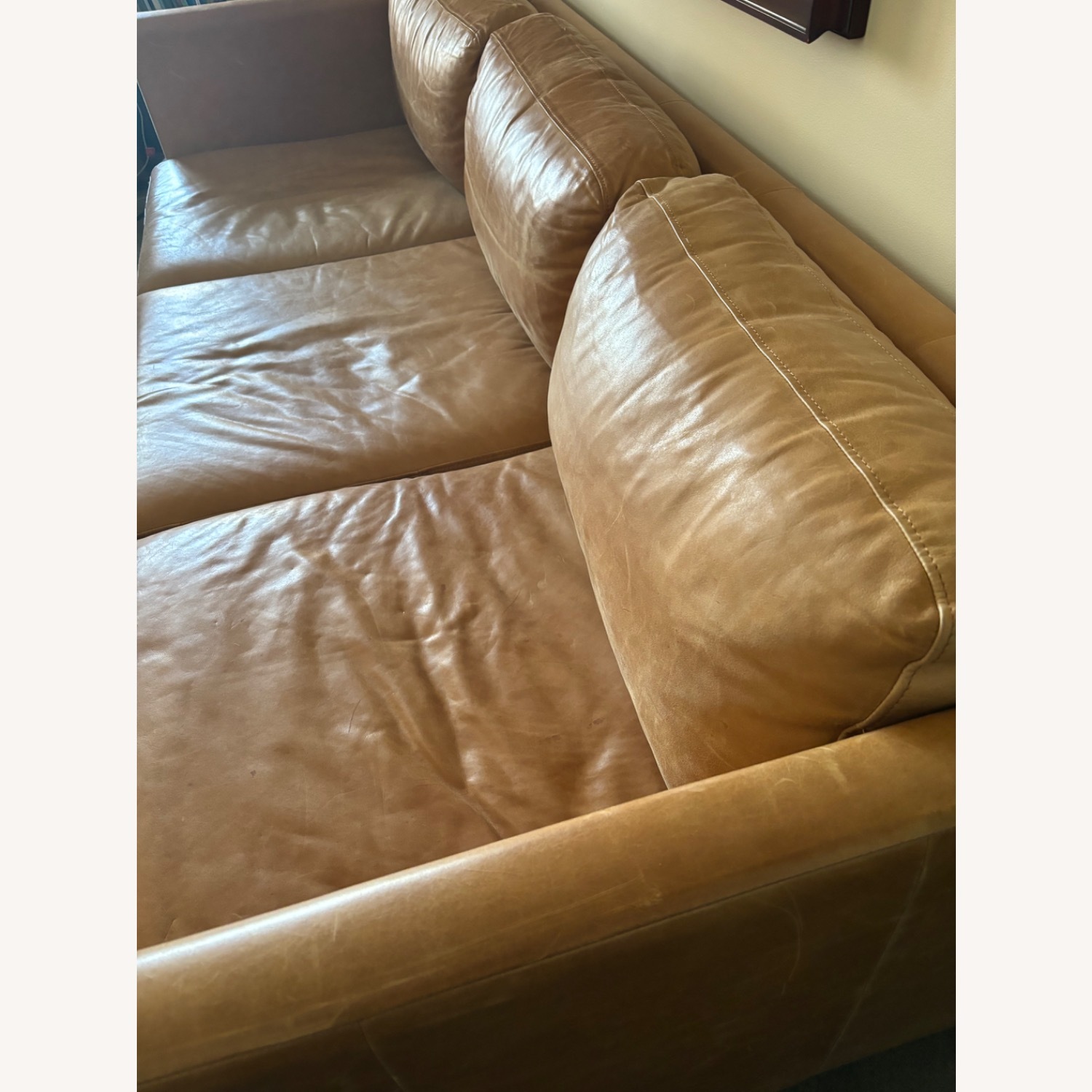 West Elm Brooklyn Leather Sofa - image-1