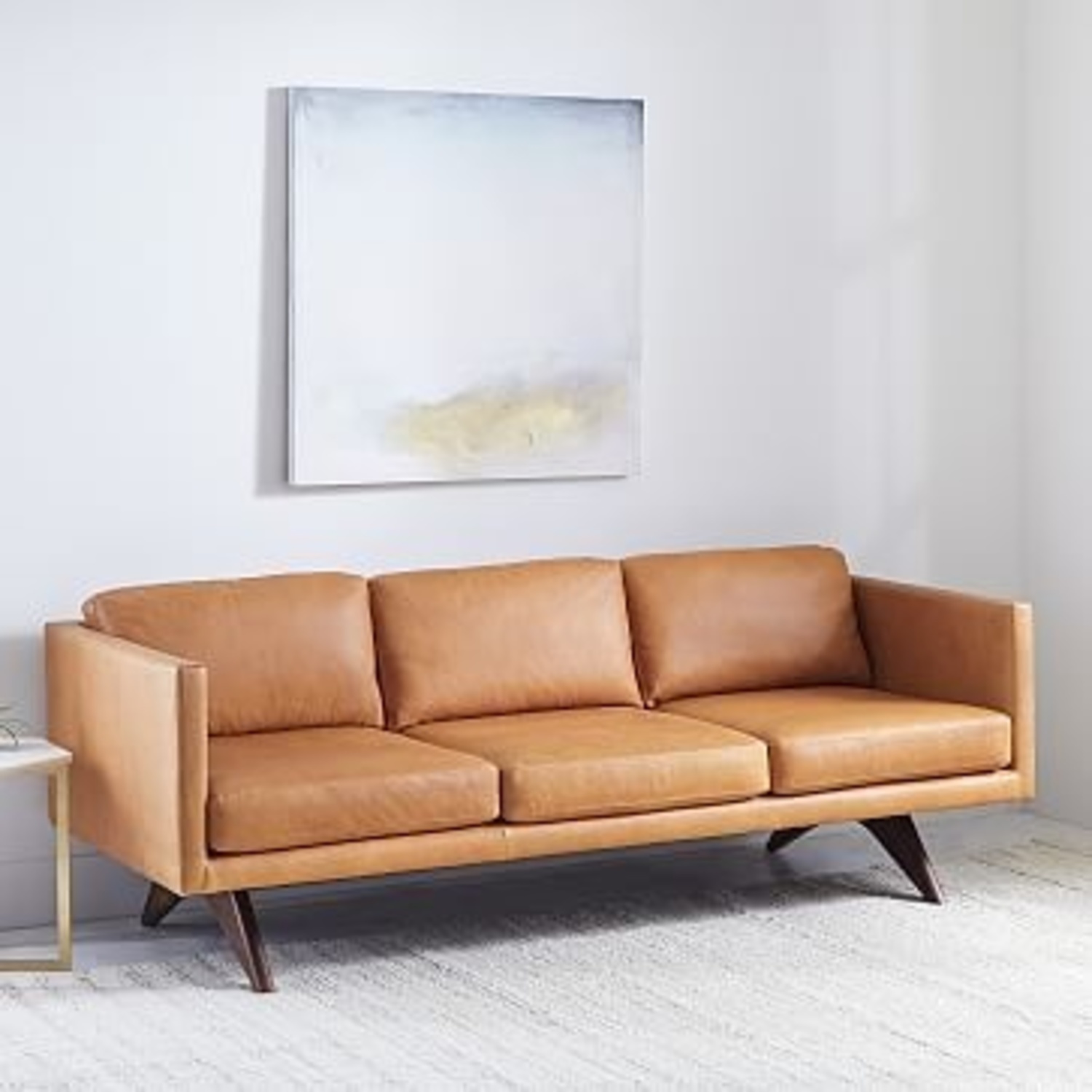 West Elm Brooklyn Leather Sofa - image-0