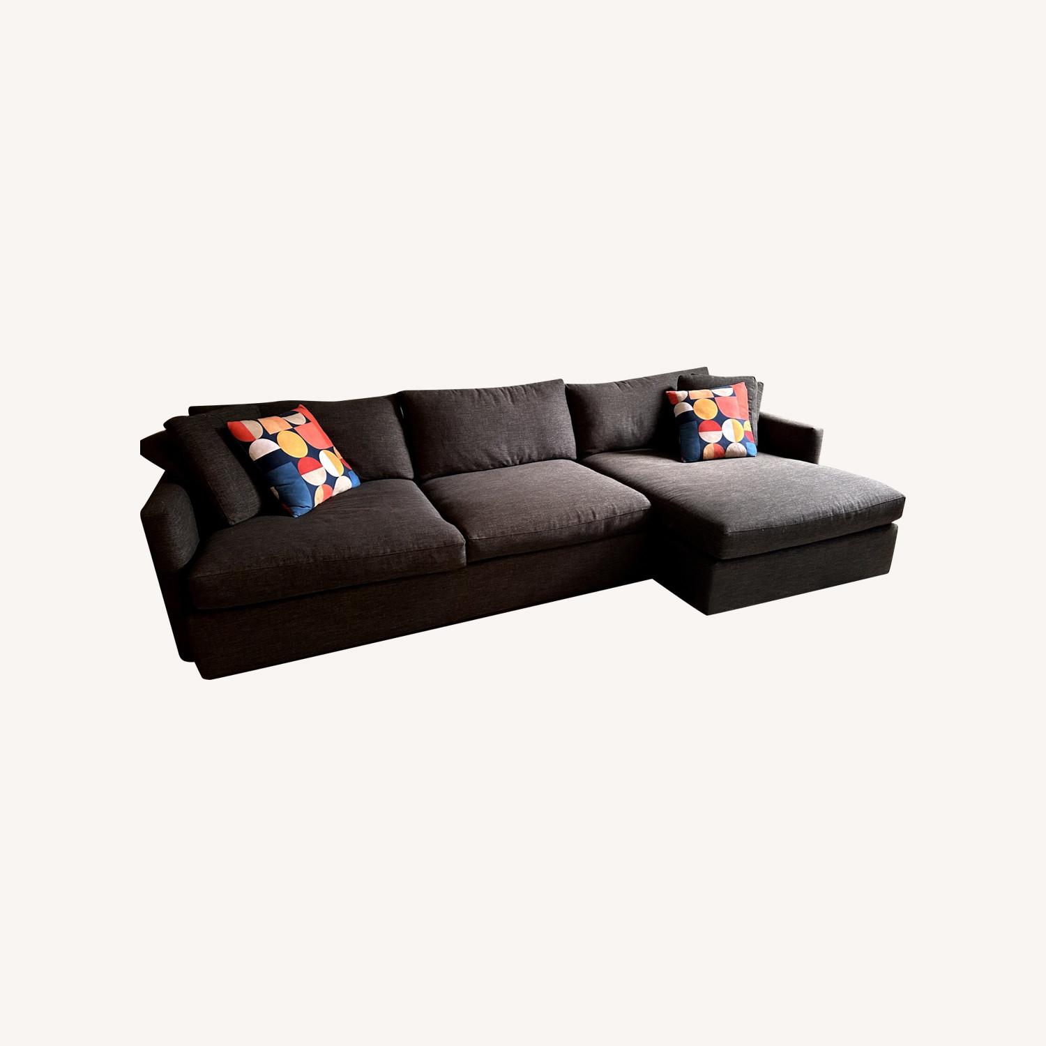 Crate & Barrel Lounge 2 Piece Sectional  - image-0
