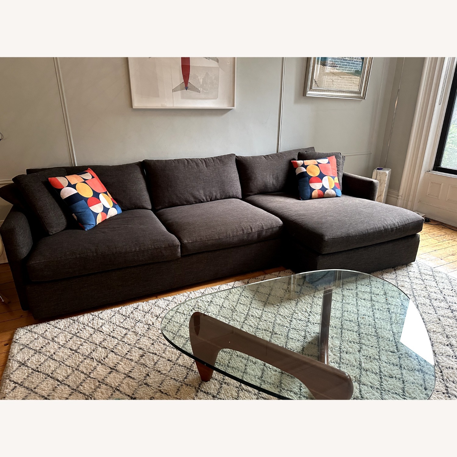 Crate & Barrel Lounge 2 Piece Sectional  - image-2
