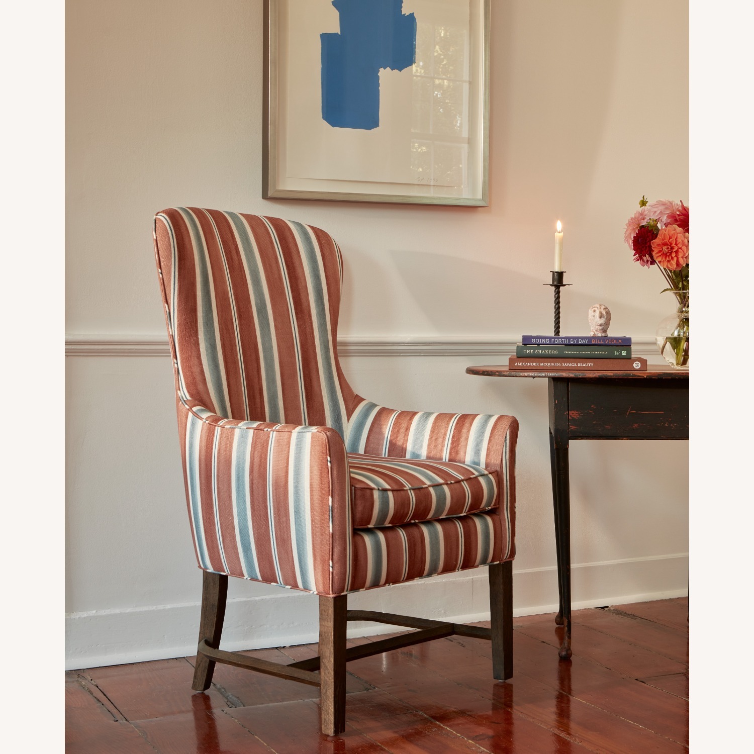 Restoration Hardware Sloan Pair Arm Chairs in Pollack Fabric - image-4