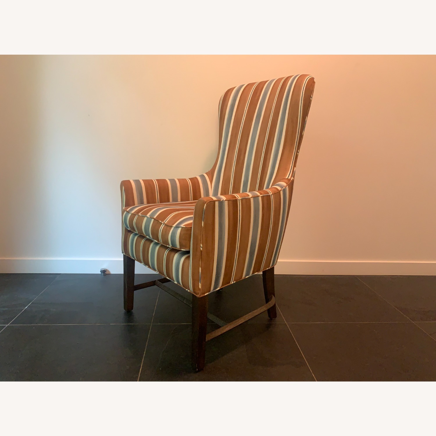 Restoration Hardware Sloan Pair Arm Chairs in Pollack Fabric - image-2