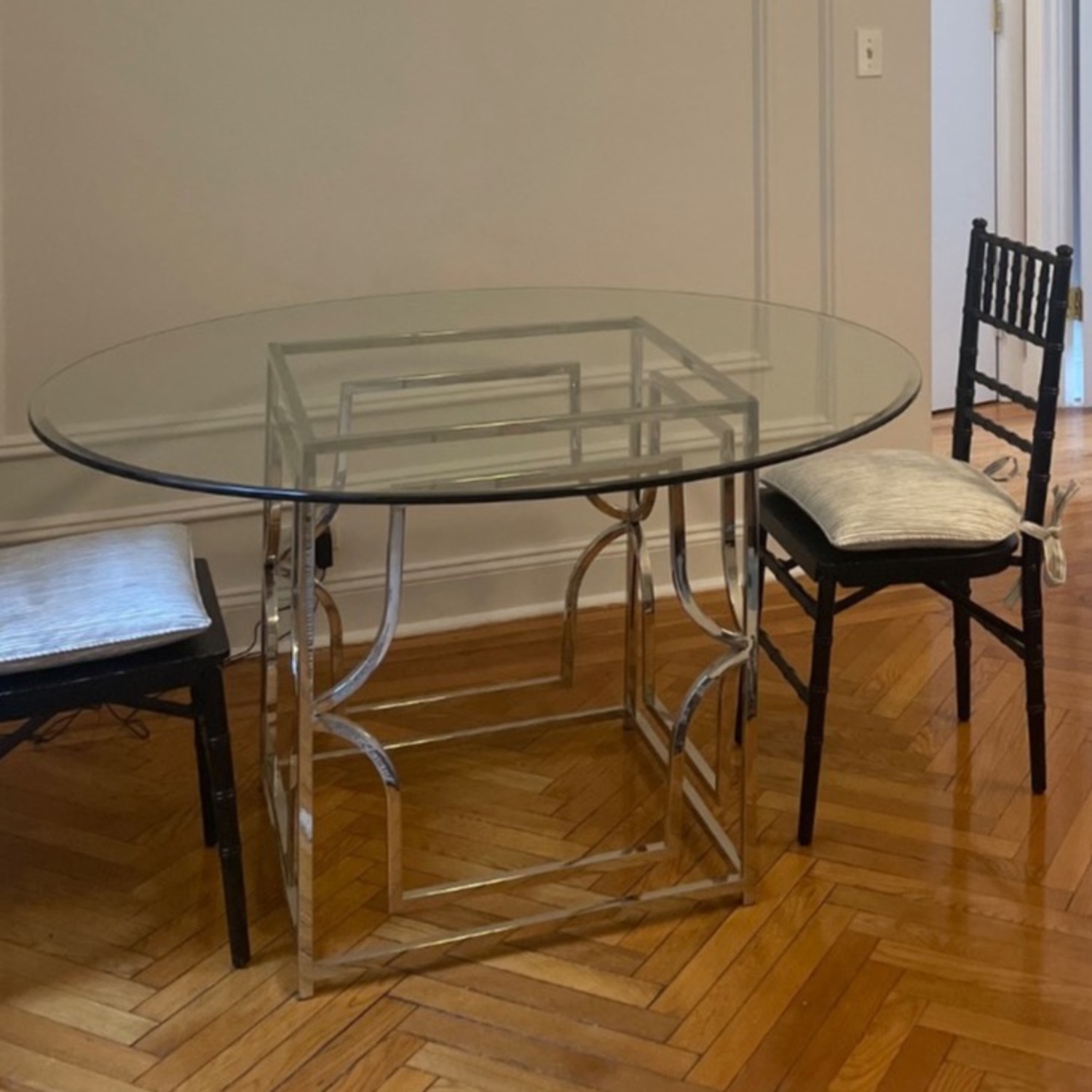 Z Gallerie Abigail Glass Dining Table - image-6