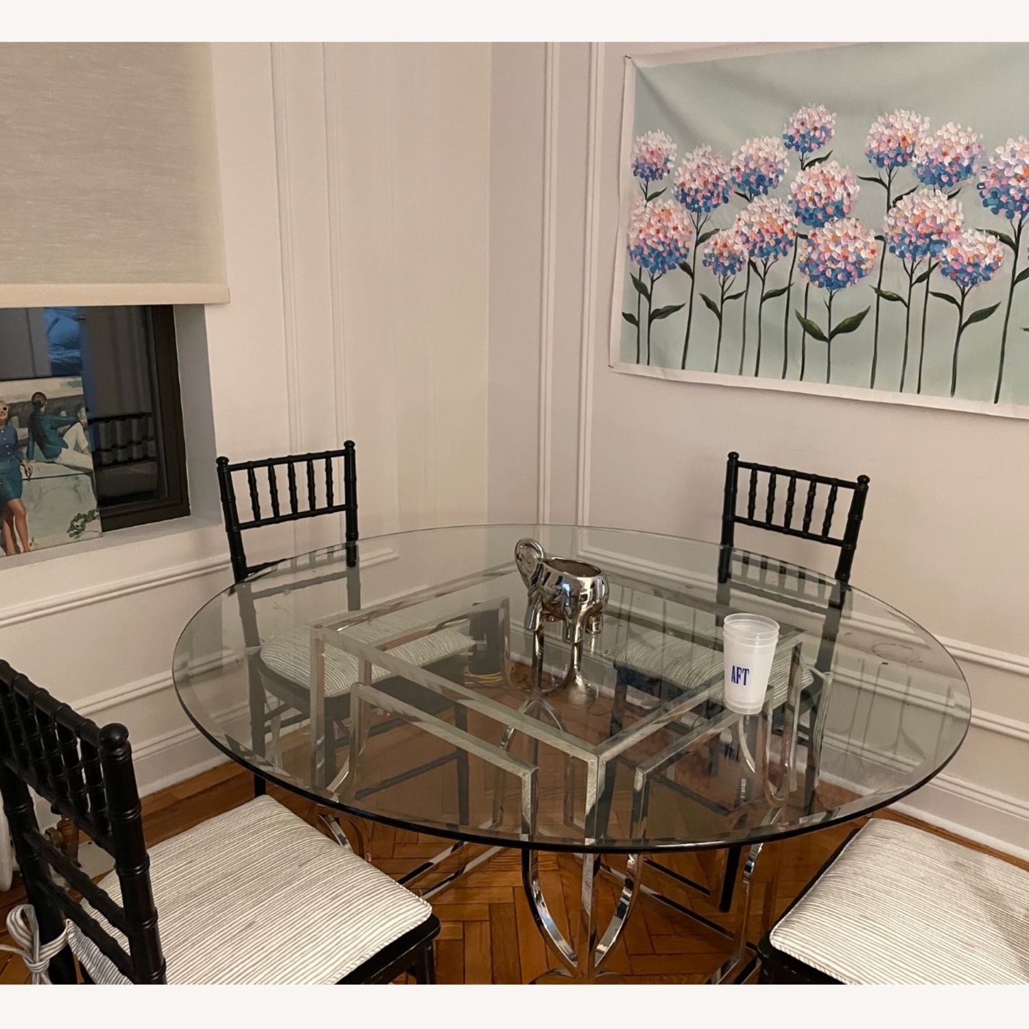 Z Gallerie Abigail Glass Dining Table - image-5