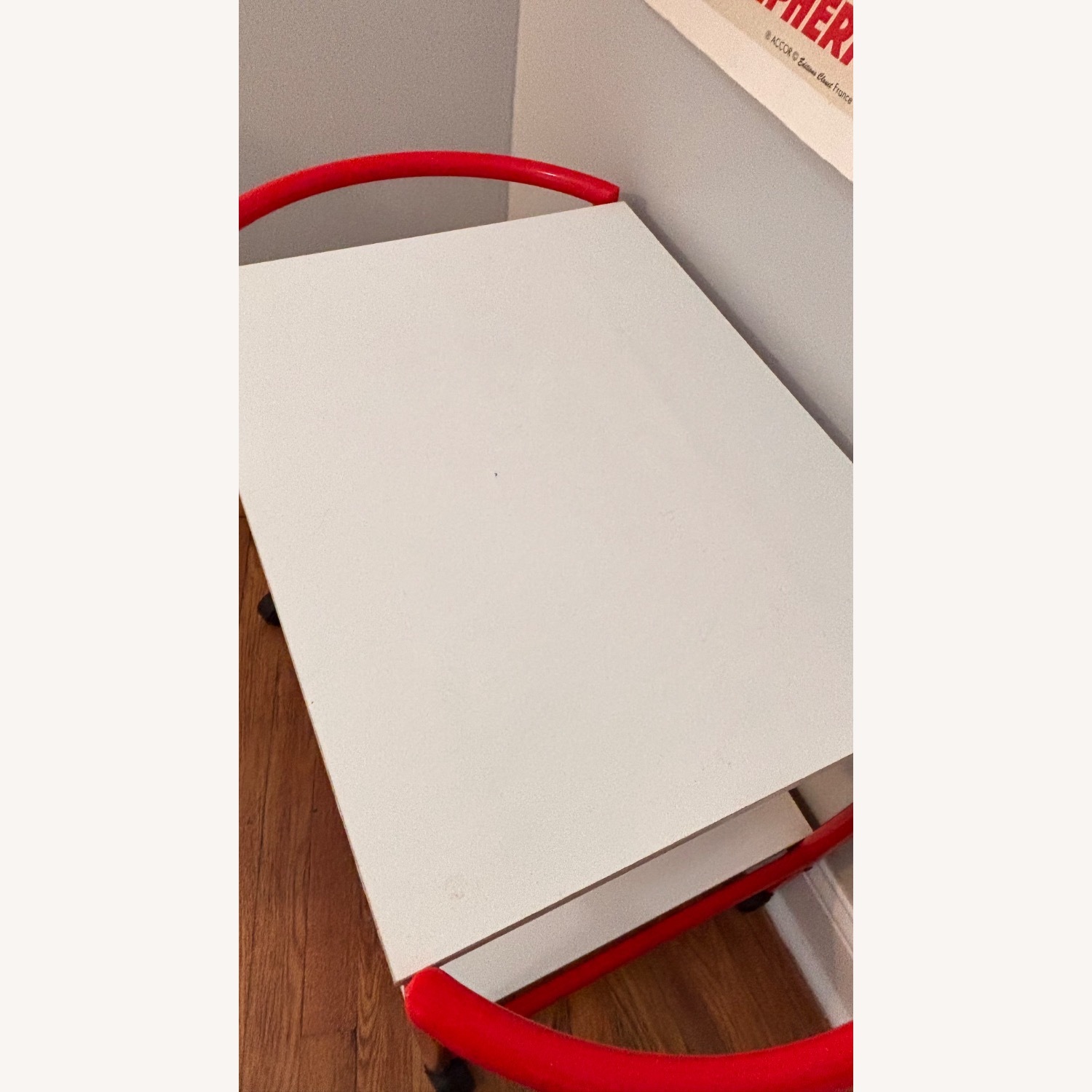 Vintage 1980s Bauhaus-Style Rolling Cart - image-1