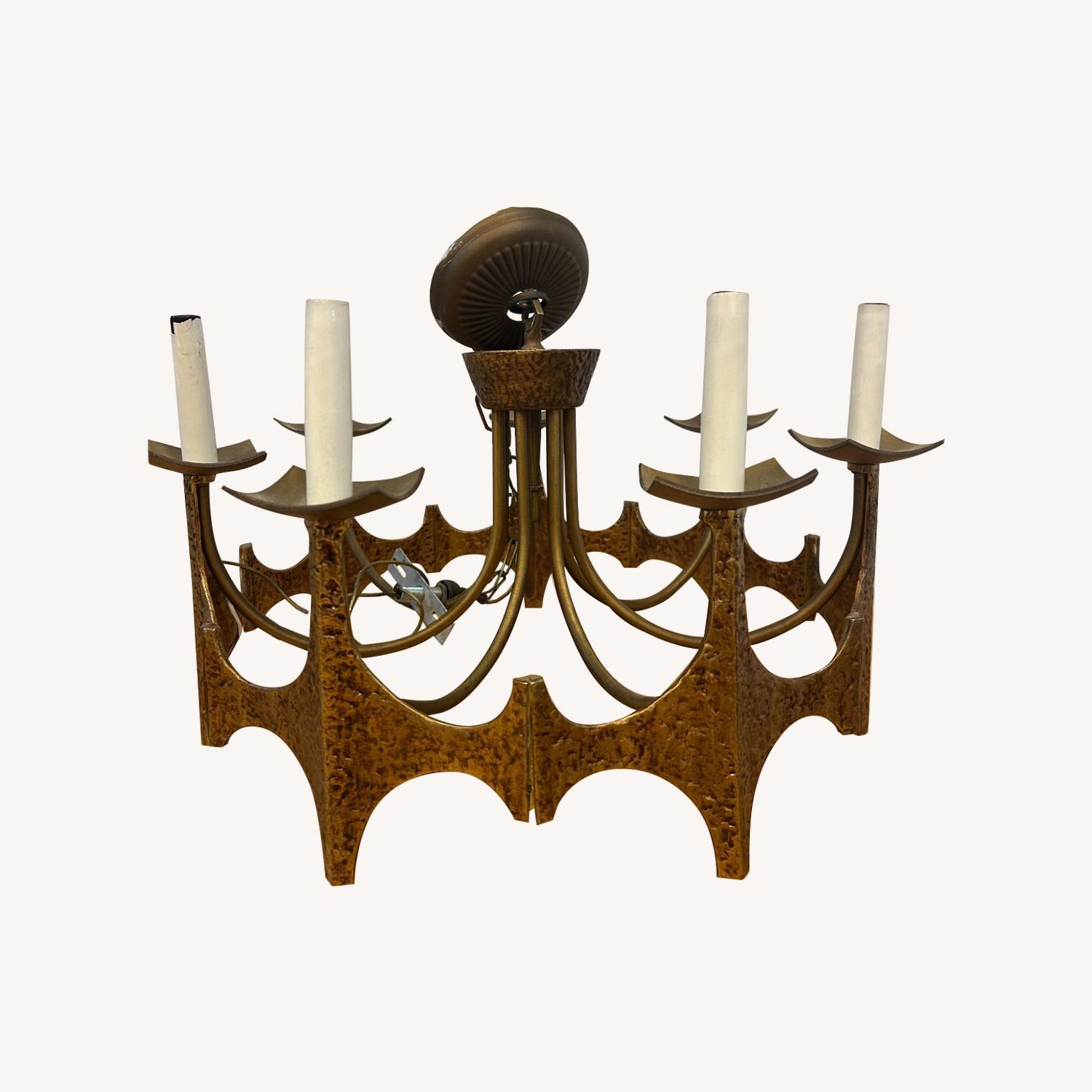Mid Century Brutalist Chandelier by Moe Bridges - image-0
