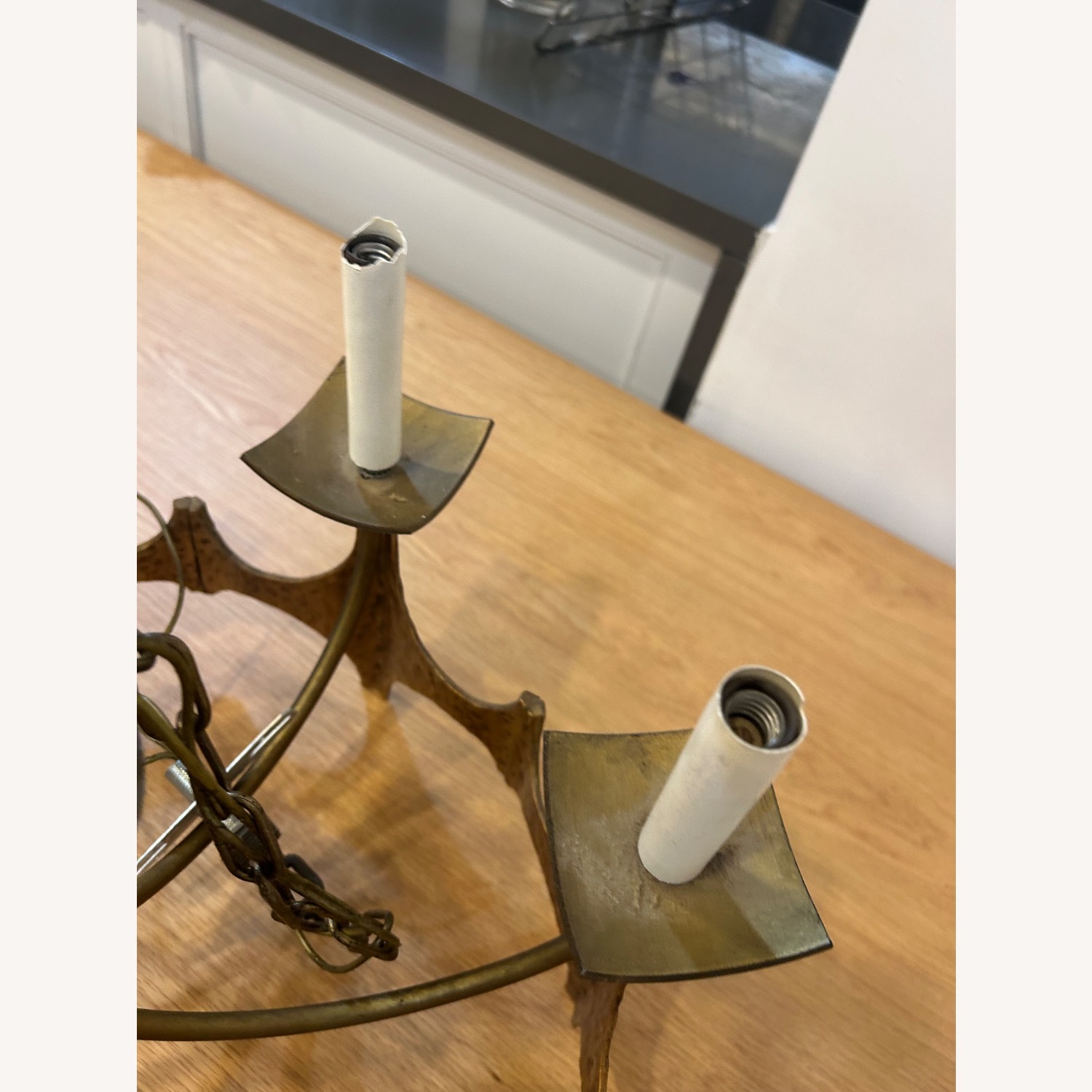 Mid Century Brutalist Chandelier by Moe Bridges - image-4