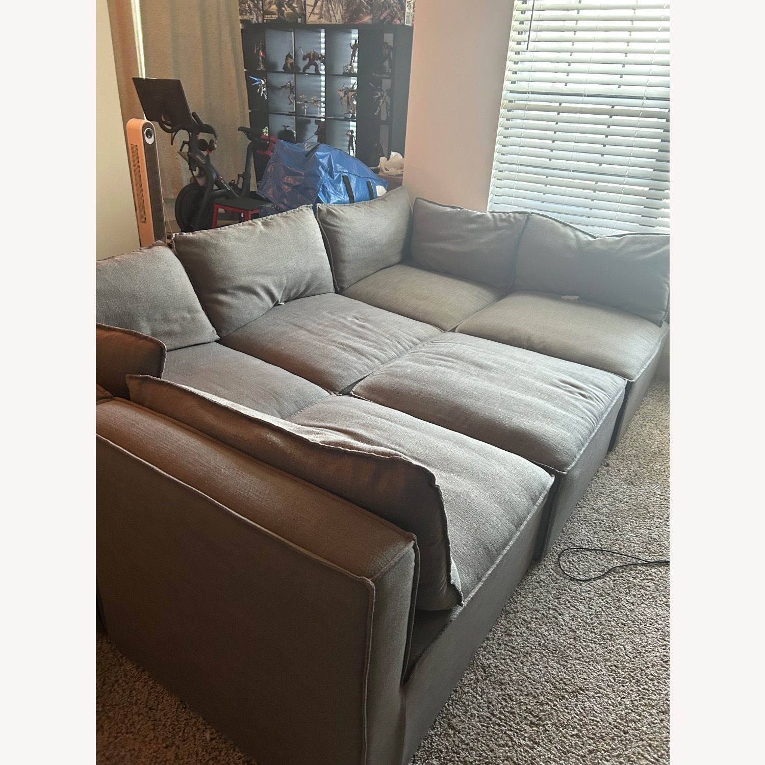 World Market Tyson Gray 6-piece Sectional Sofa - image-2