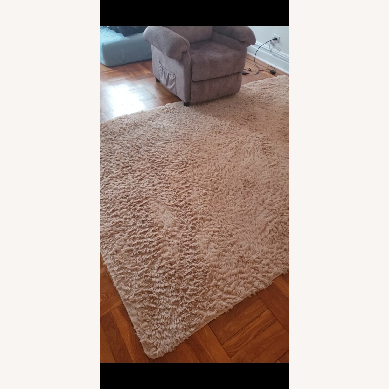 Fluffy Beige Shag Area Rug – Soft 8' x 10' - image-2